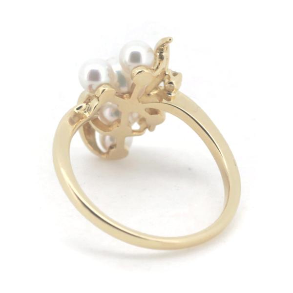 18K Gold Pearl and Diamond Ring for Women - Vintage Elegant Jewelry Gift for Wedding, Anniversary & Special Occasions