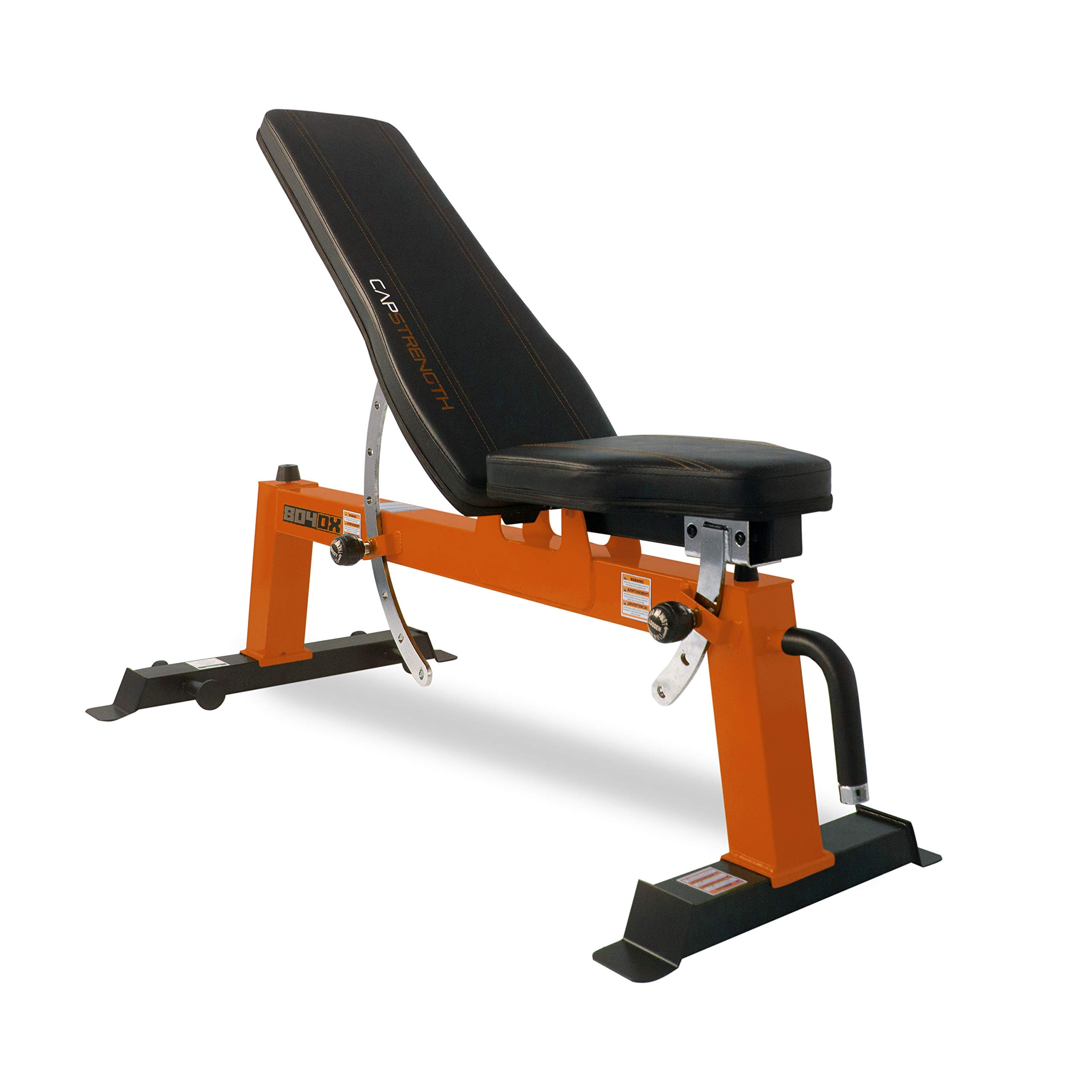 CAP Barbell Deluxe Utility Weight Bench - Adjustable Home Gym Equipment for Strength Training, Full Body Workout - Perfect for Home Gym, Fitness Enthusiasts & Weightlifters
