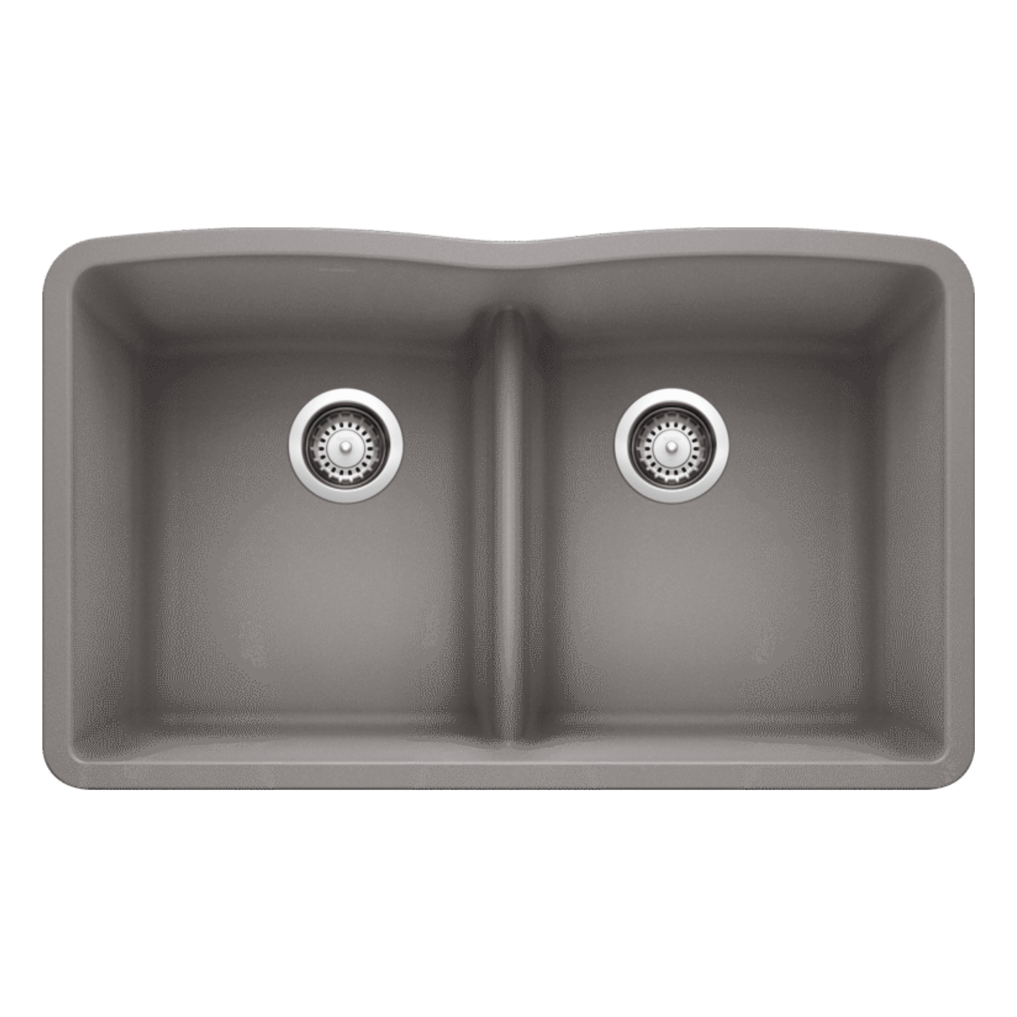 Blanco Diamond Equal Double Bowl Low Divide SILGRANIT Kitchen Sink - Durable & Stylish for Modern Kitchens | Perfect for Food Prep & Cleanup
