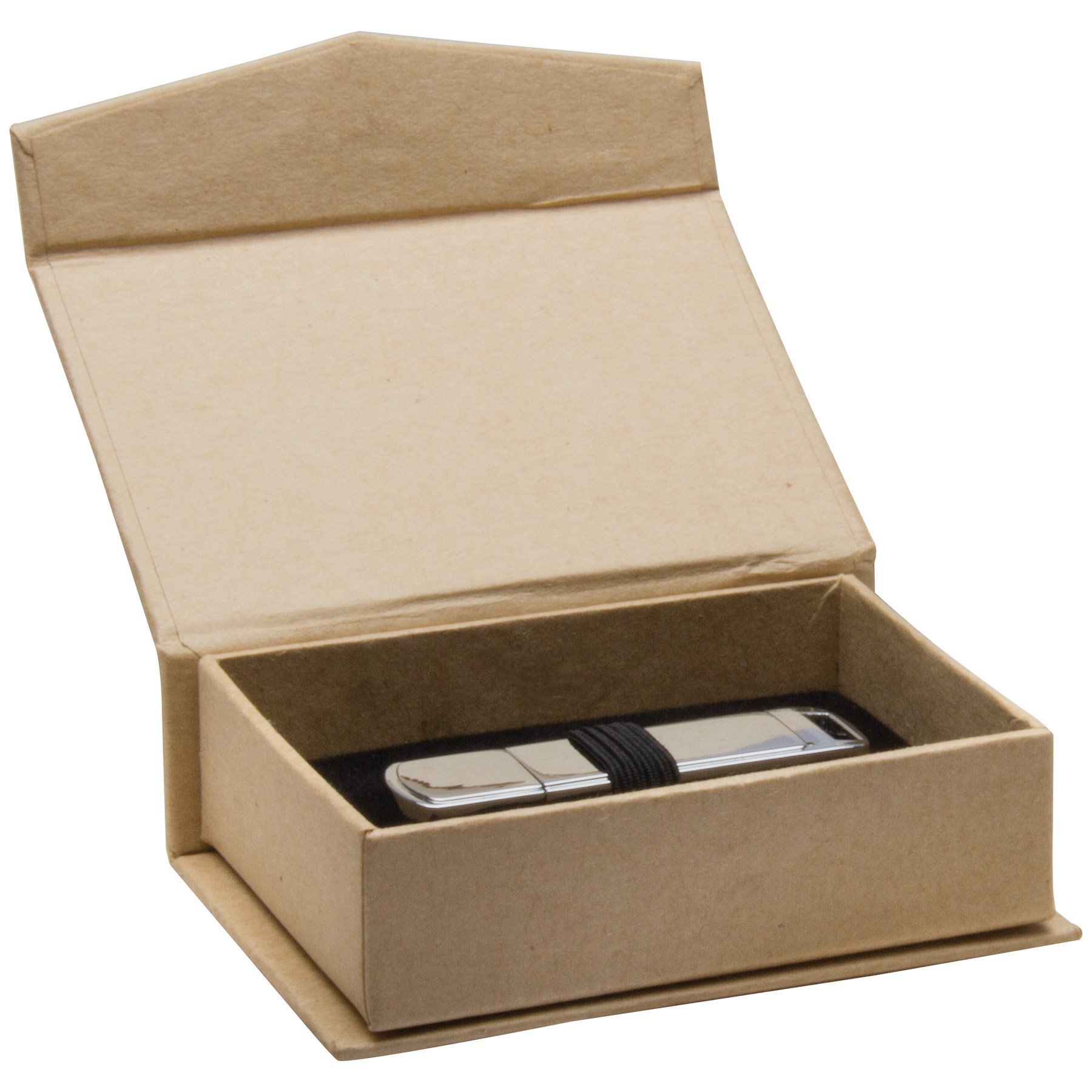 Eco-Friendly Brown Kraft USB Flash Drive Storage Box - Perfect for Organizing & Gifting Electronics Accessories