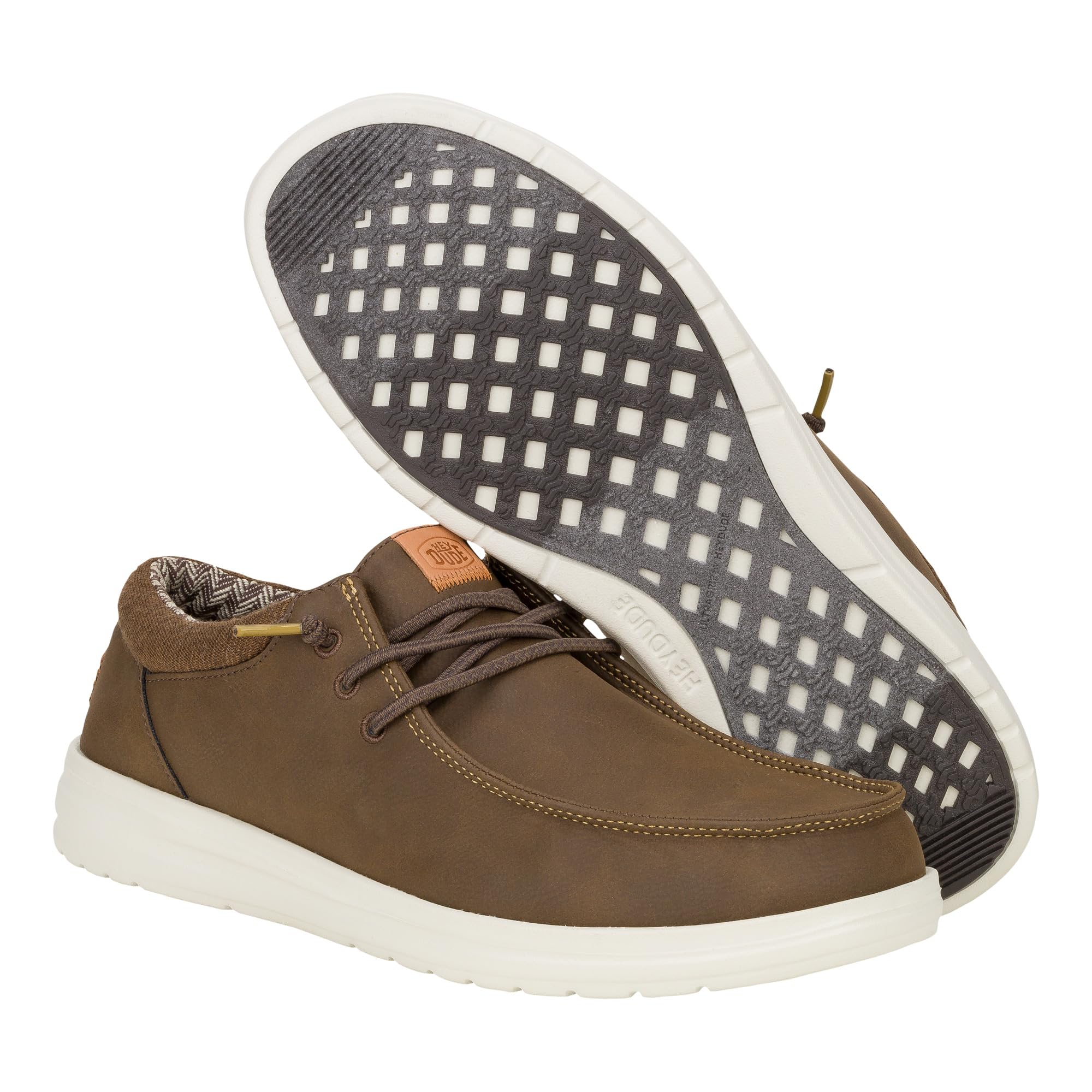 Hey Dude Men's Paul Comfortable Lightweight Lace-Up Loafers - Casual Walking Shoes for Men | Perfect for Everyday Wear, Travel & Outdoor Activities