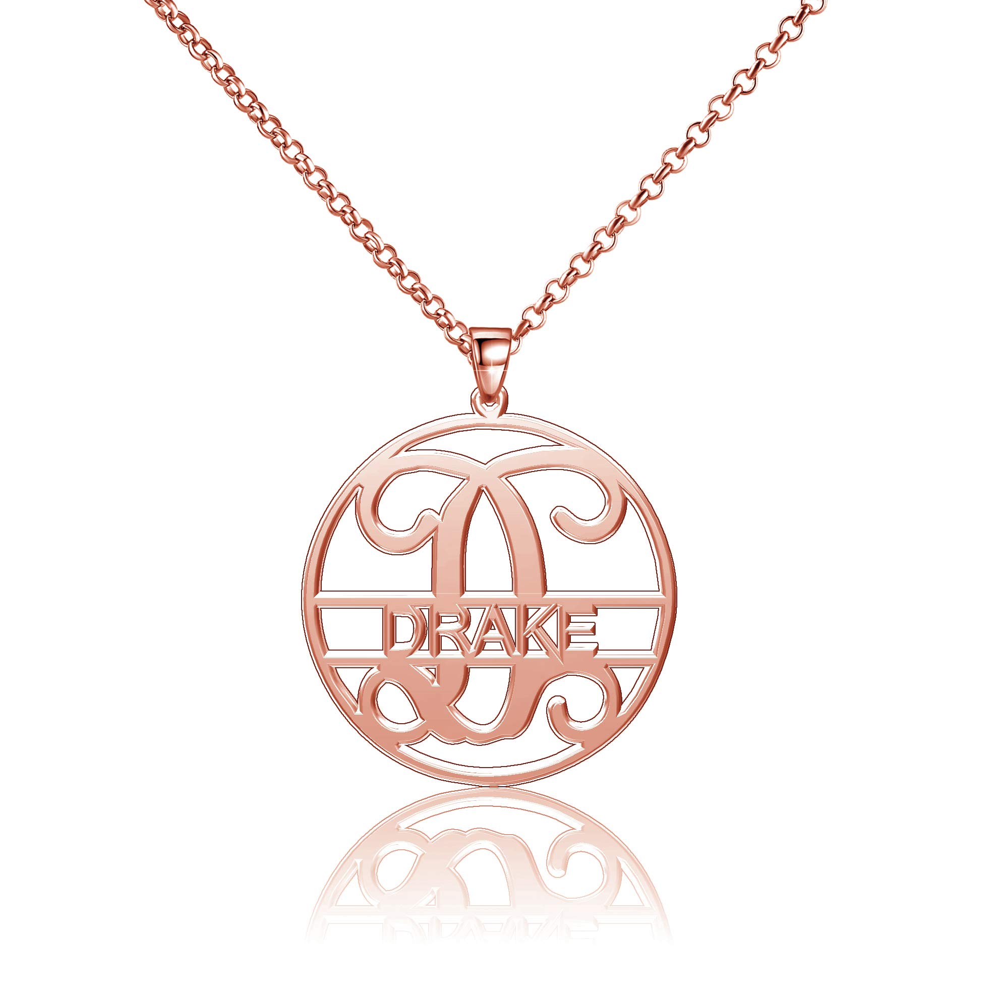 Drake Name Necklace - Personalized Sterling Silver Jewelry for Women & Men | Perfect Gift for Birthday, Anniversary & Valentine's Day