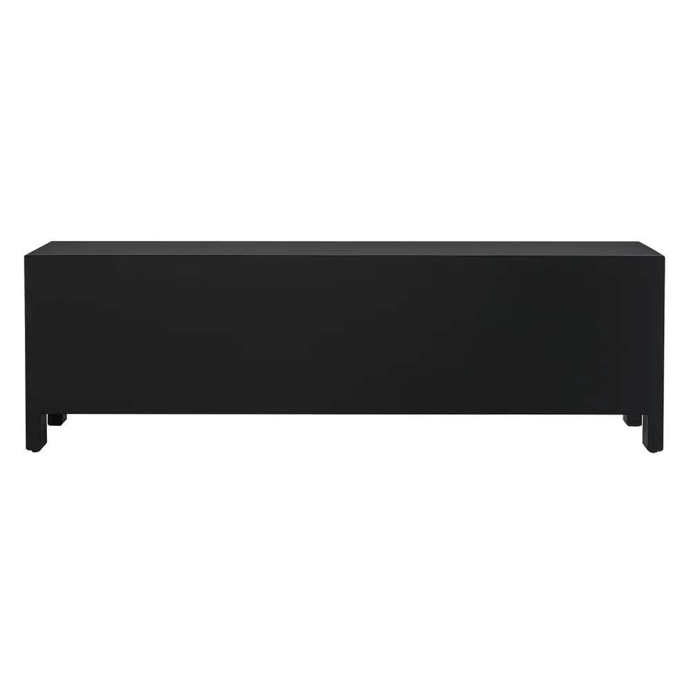 Ariana Small Black Entertainment Unit - Modern TV Stand with Storage for Living Room, Bedroom & Home Theater