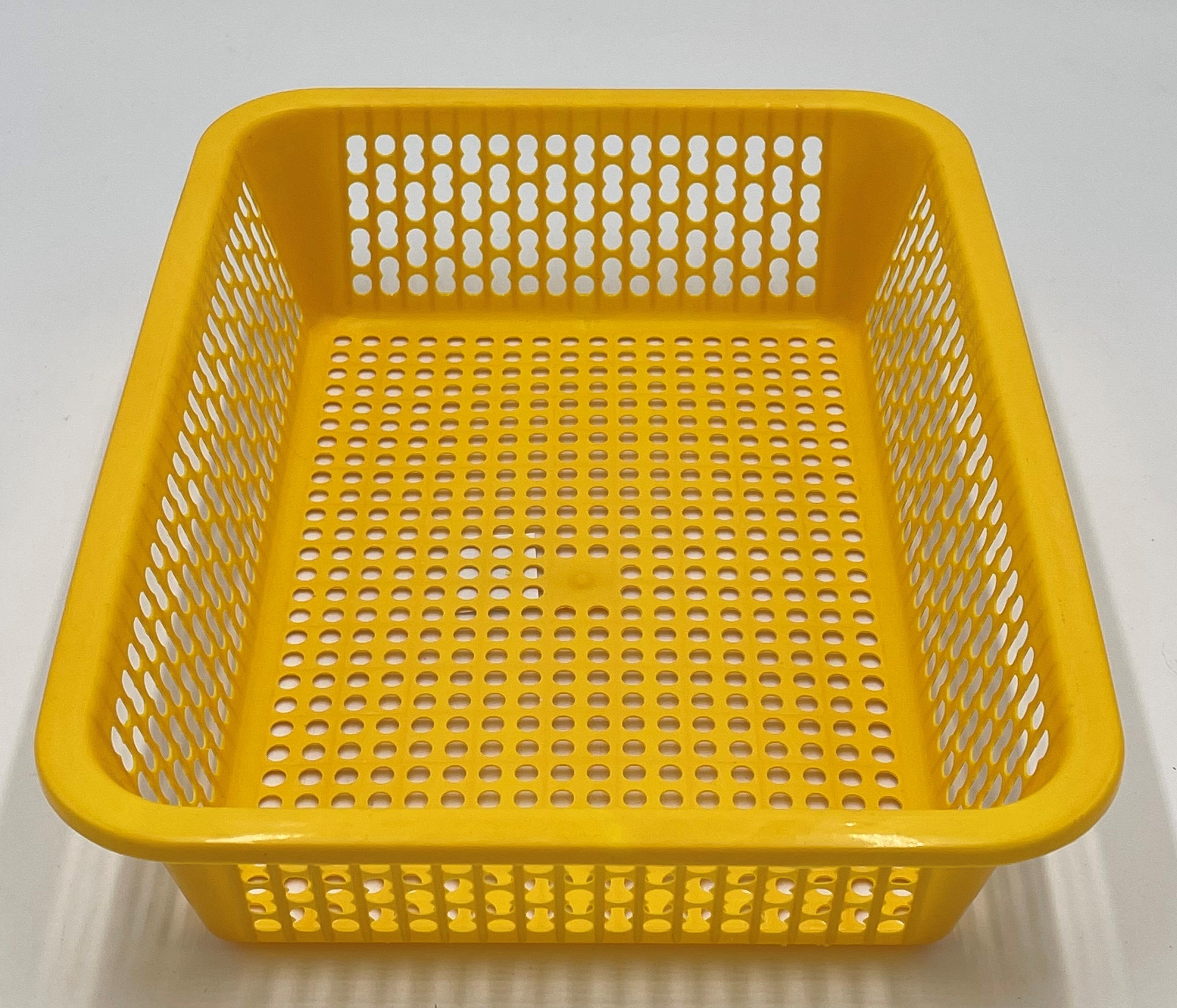 13.5x10.25 Inch Plastic Storage Basket - Durable Organizer for Home, Office, Bathroom & Kids Room - Perfect for Toys, Laundry, Books & Supplies