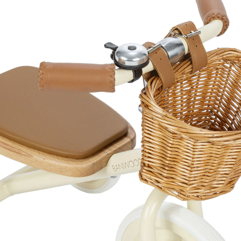 BANWOOD Cream Trike - Classic Retro Tricycle for Kids & Toddlers | Perfect for Outdoor Play, Park Rides & Neighborhood Adventures