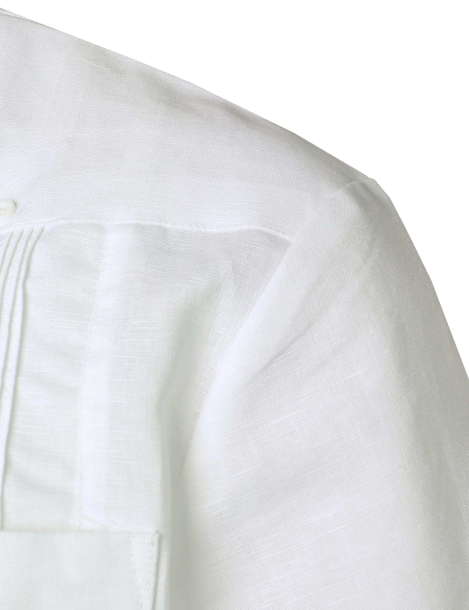 VATPAVE Men's Linen Cuban Guayabera Shirt - Casual Short Sleeve Button Down Shirt for Summer | Beach Wedding, Vacation & Tropical Outfit