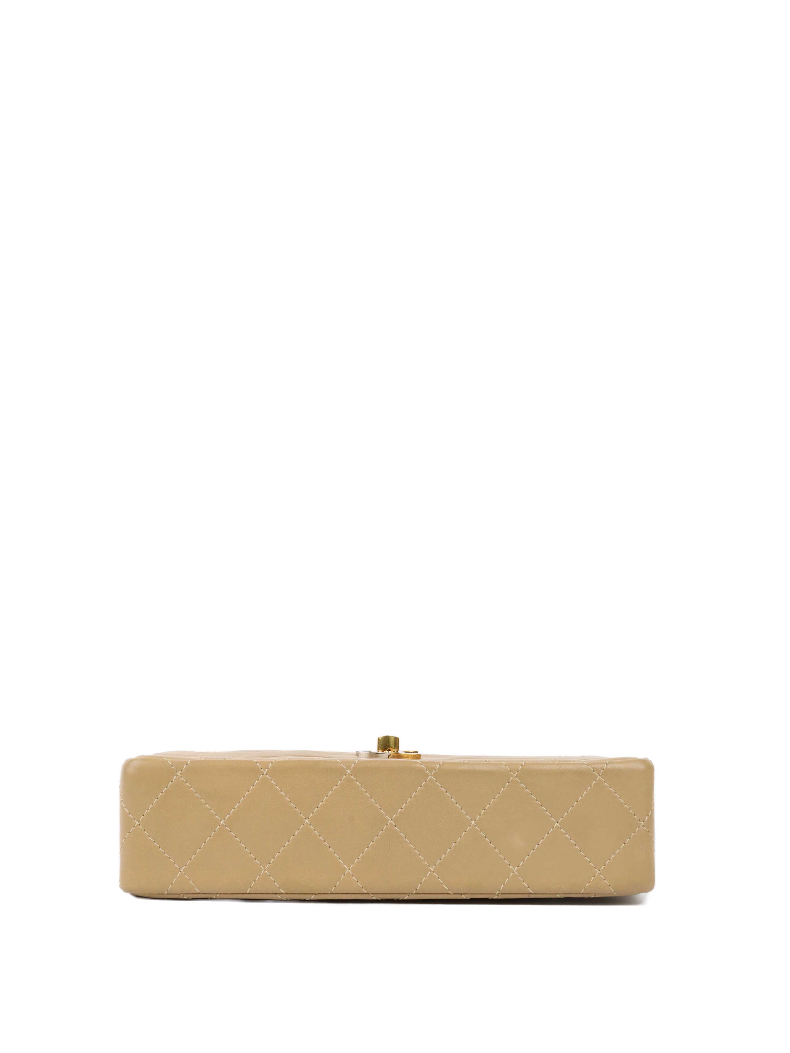 Vintage Chanel Two-Tone Beige Flap Bag - Classic Luxury Handbag for Women | Perfect for Evening Events, Date Nights & Special Occasions