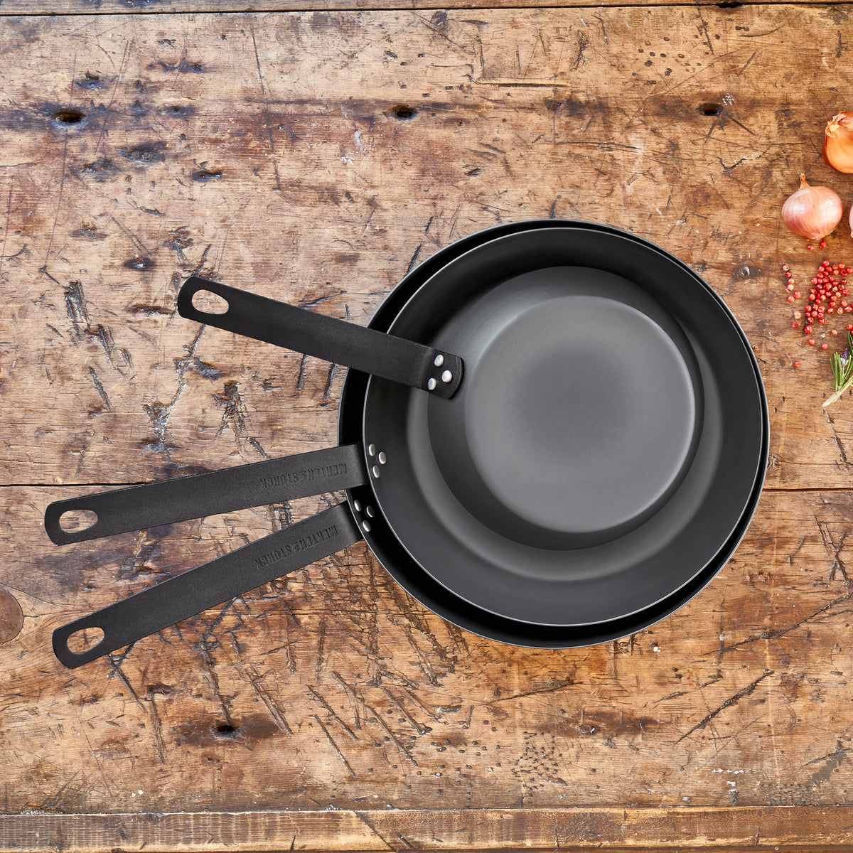Premium Merten & Storck Carbon Steel 10-Inch Frying Pan - Professional Grade Cookware for Searing, Sautéing & Stir-Frying - Ideal for Home Chefs & Restaurant Use