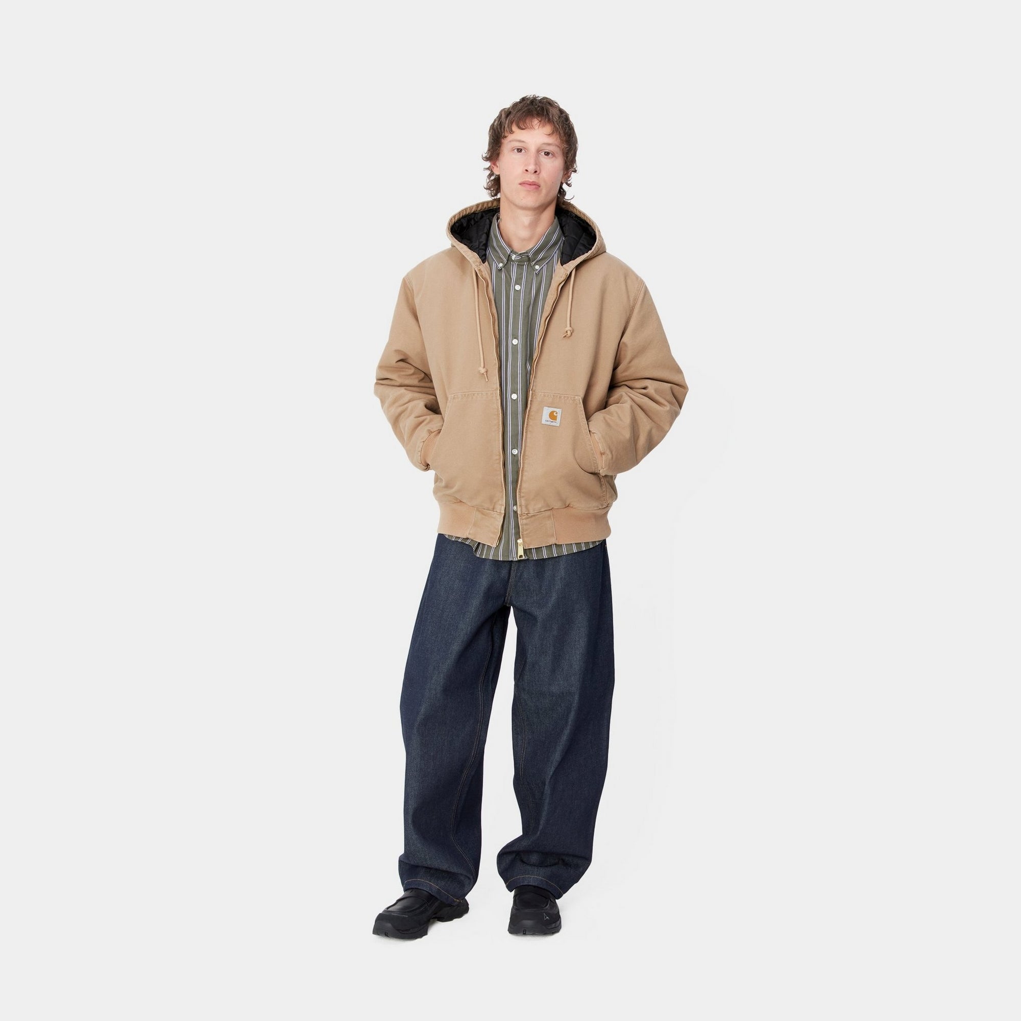 OG Active Jacket for Men & Women - Winter Waterproof Windbreaker with Peanut Aged Canvas - Perfect for Outdoor Hiking, Camping & Winter Sports