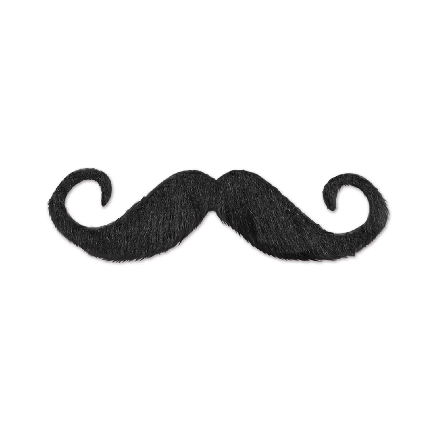 12 Pack Beistle Handlebar Mustache Costume Accessories - Fake Mustaches for Halloween, Cosplay, and Themed Parties - Perfect for Dress-Up and Fun Events