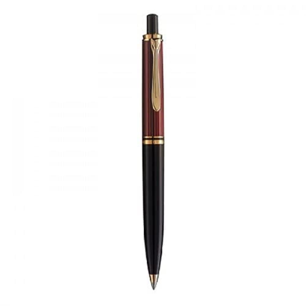 Pelikan Souveran 400 Retractable Ballpoint Pen - Premium Black & Red Fountain Pen for Business, Gifts & Collectors | Smooth Writing Experience for Office, Signatures & Luxury Pen Enthusiasts