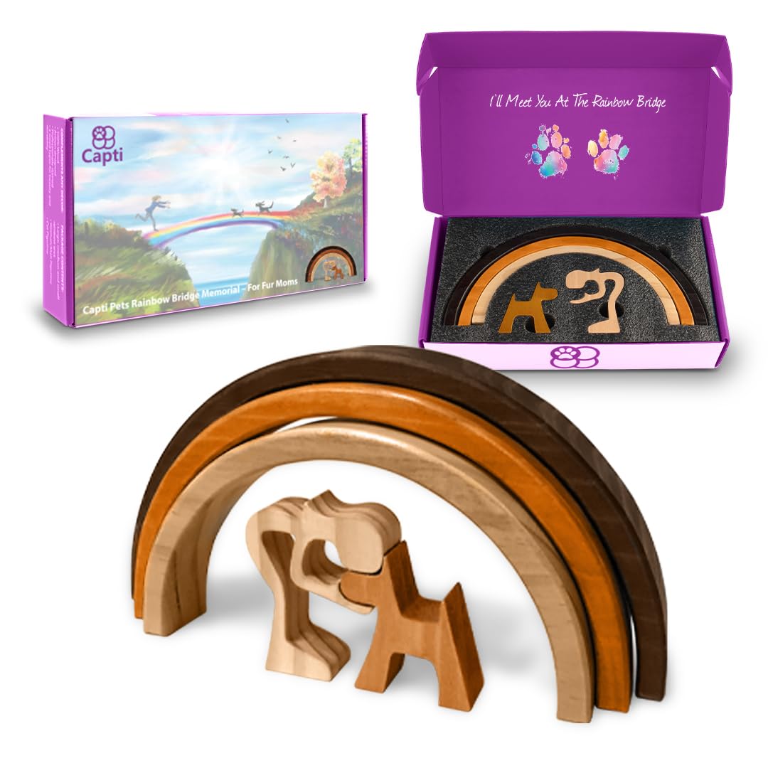 Rainbow Bridge Pet Memorial Gifts for Dogs & Cats - Sympathy Keepsake for Pet Loss - Comforting Bereavement Gift for Dog Mom & Dad - Perfect for Healing After Losing a Beloved Pet - Use as Thoughtful Condolence Gift or Memorial Display
