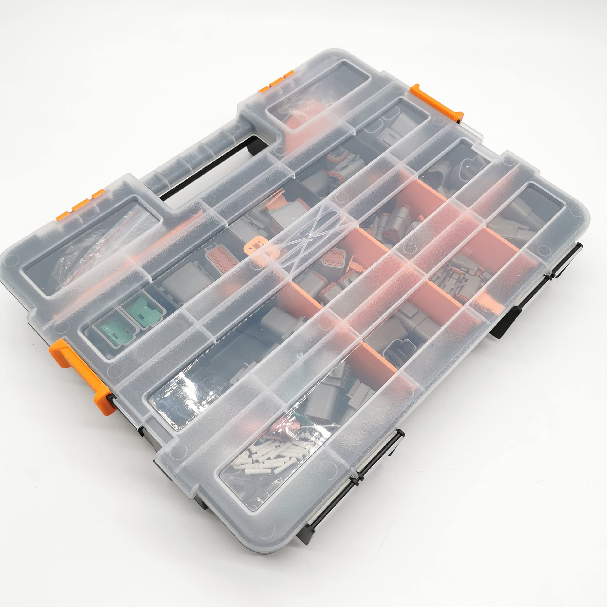 450 Pcs Deutsch DT Connector Plug Kit - Waterproof Electrical Connectors for 14-20 AWG Wires with Stamped Contacts - Perfect for Automotive, Marine, and Industrial Wiring Applications