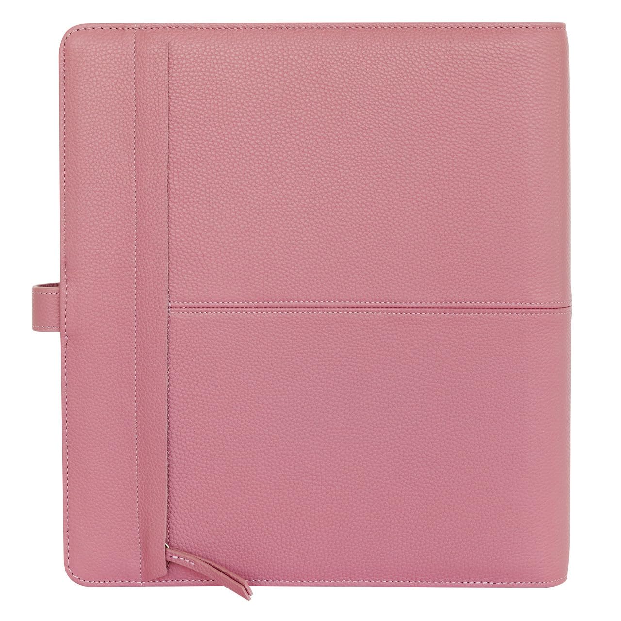 FranklinCovey Anna Leather Snap Binder - Monarch Size, Nostalgia Rose Color - Premium Organizer for Business, School & Office Use