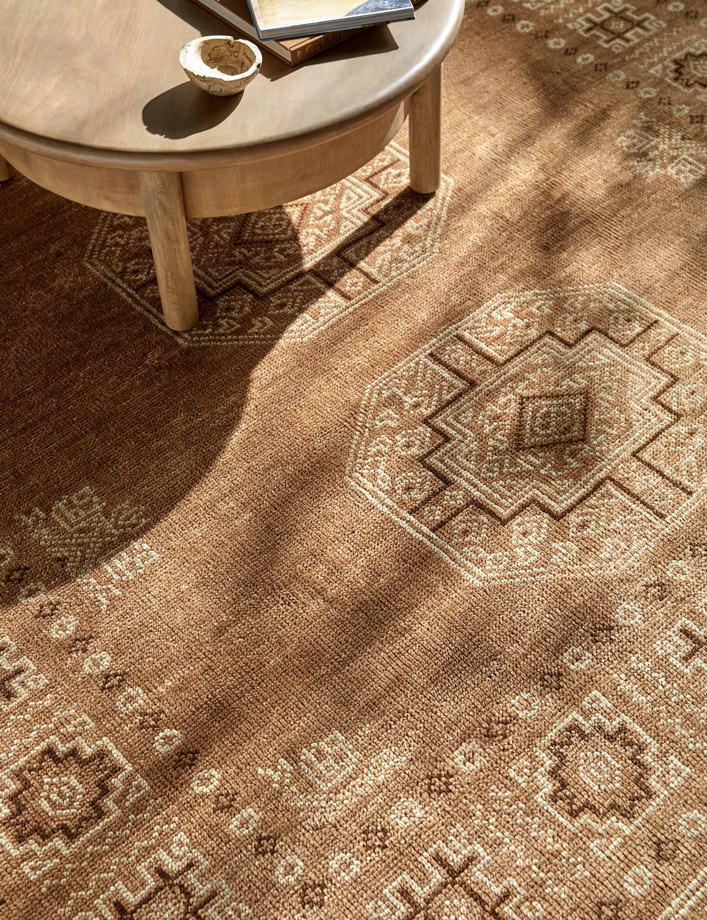 Hand-Knotted Wool Rug by Calvez - Soft & Durable Area Rug for Living Room, Bedroom, or Office - Perfect for Home Decor & Cozy Spaces