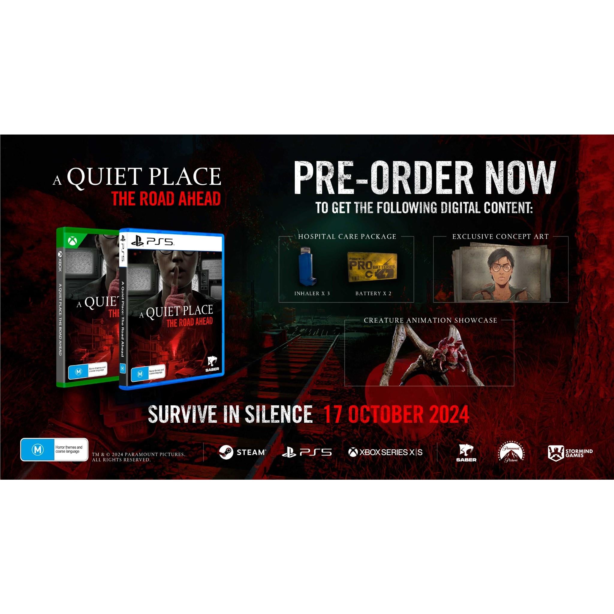 A Quiet Place: The Road Ahead - Official Movie Merchandise for Horror Fans | Perfect for Halloween Decor & Movie Night Gifts