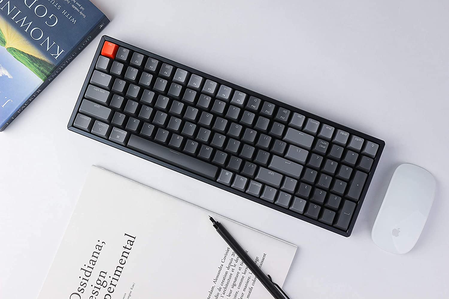 Keychron K4 V2 Wireless Mechanical Keyboard - 100-Key Compact Design, RGB Backlit, Gateron Brown Switches, Bluetooth/USB Wired for Mac & Windows, Aluminum Frame | Perfect for Gaming, Office Work & Programming