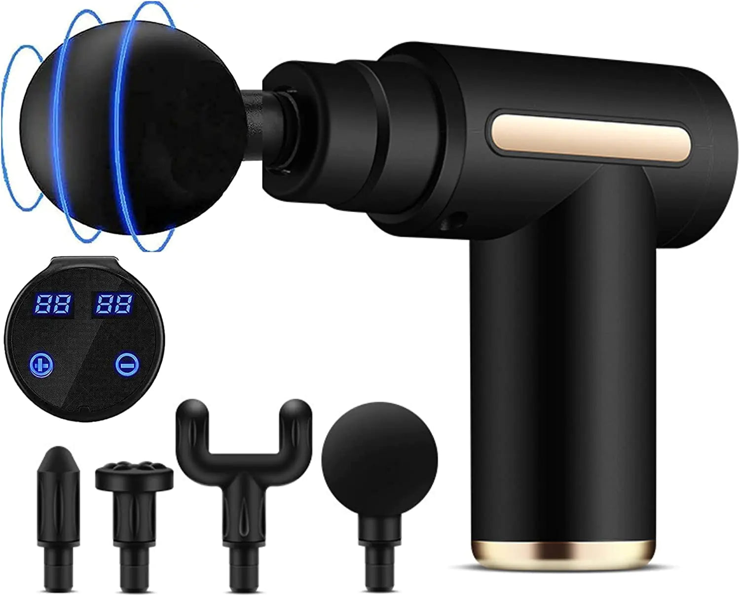 Deep Tissue Percussion Massage Gun for Athletes - Muscle Pain Relief & Recovery | Portable Massager for Post-Workout, Sports Injury & Muscle Relaxation