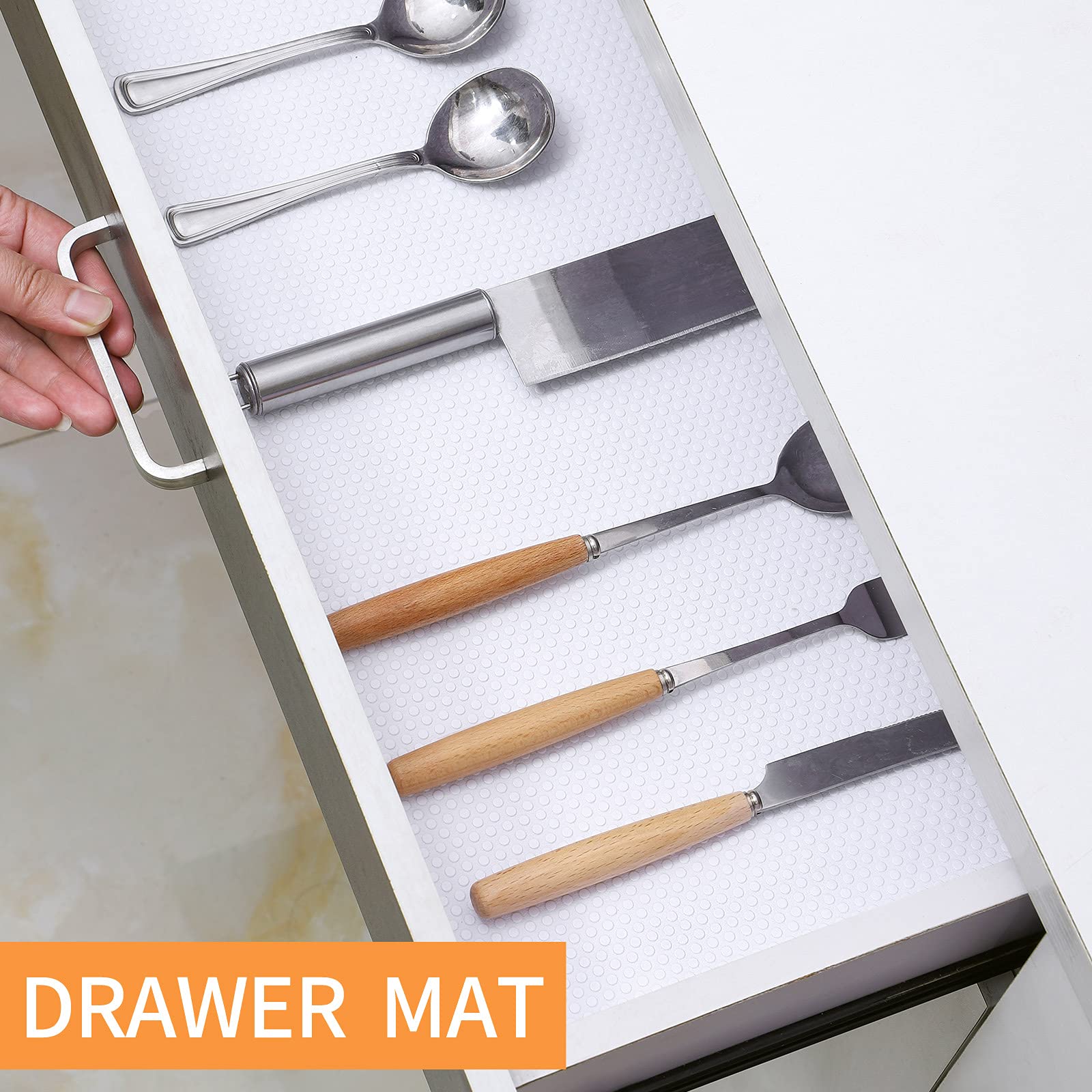 FLPMIX White Waterproof Shelf Liner - 17.7