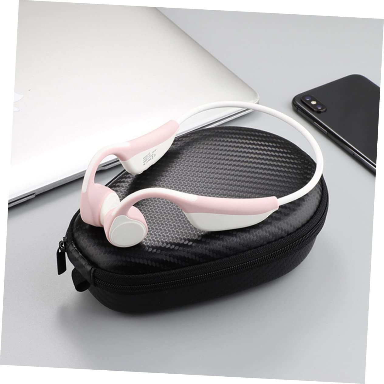 Angoily 3-Pack Over Ear Headphone Case - Protective Carry Bag for Headset Storage & Travel | Durable Earphone Pouch for AirPods Max, Sony, Bose (Black) - Perfect for Gym, Commute & Office Use