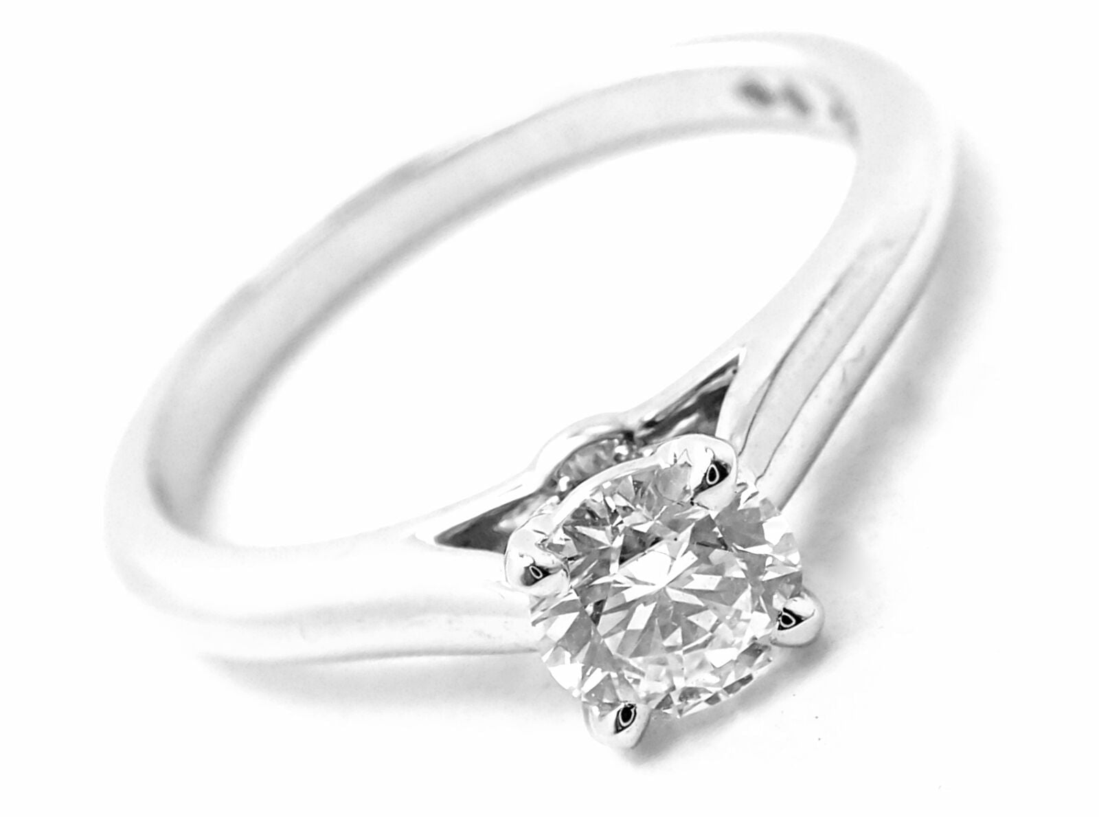 Authentic Cartier Platinum 0.40ct VVS1/G Diamond Solitaire Engagement Ring for Women - Luxury Wedding Proposal Jewelry Gift for Her
