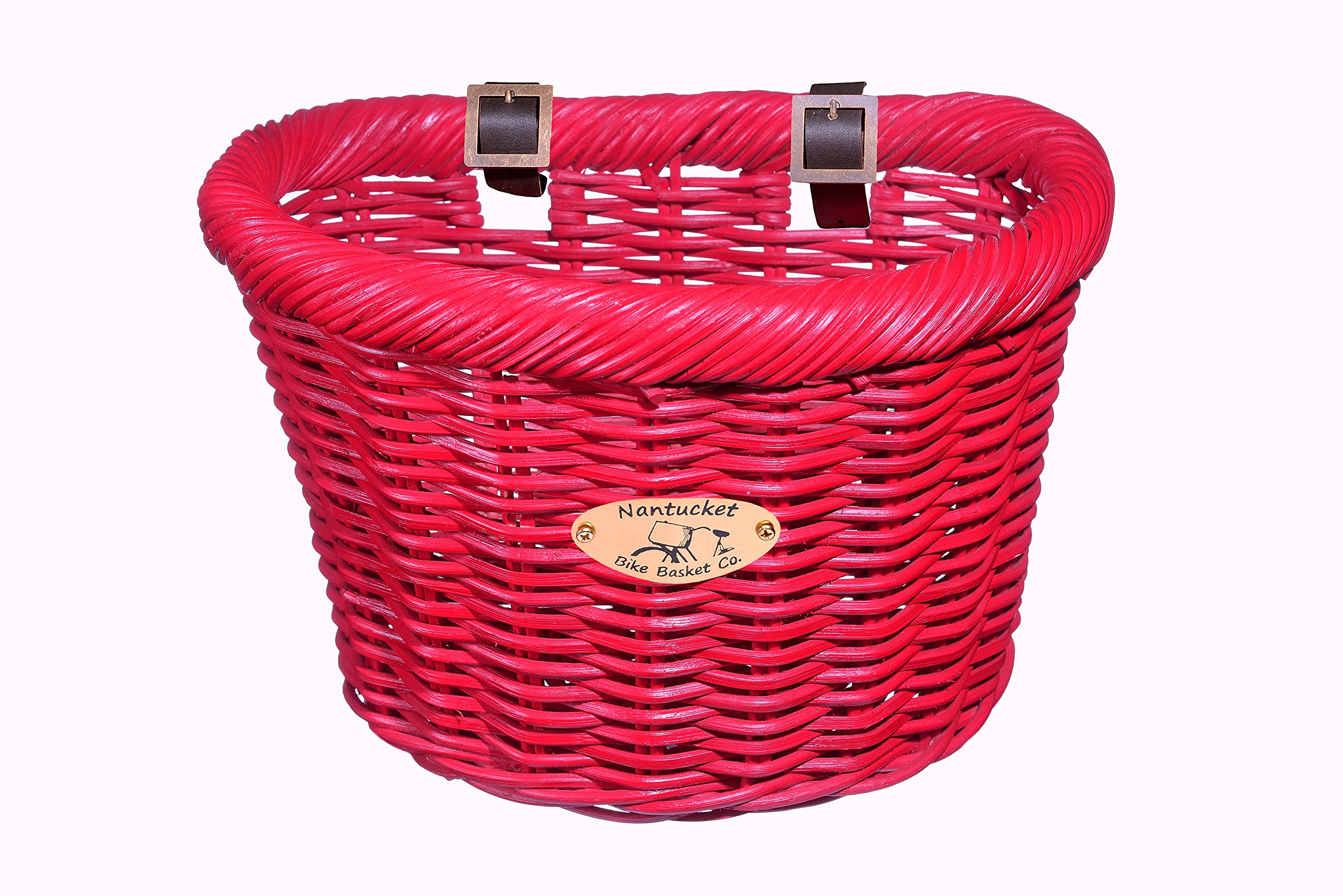 Nantucket Bike Basket Co. - D-Shaped Cruiser Basket for Adult Bicycles | Perfect for Groceries, Picnics & Beach Rides