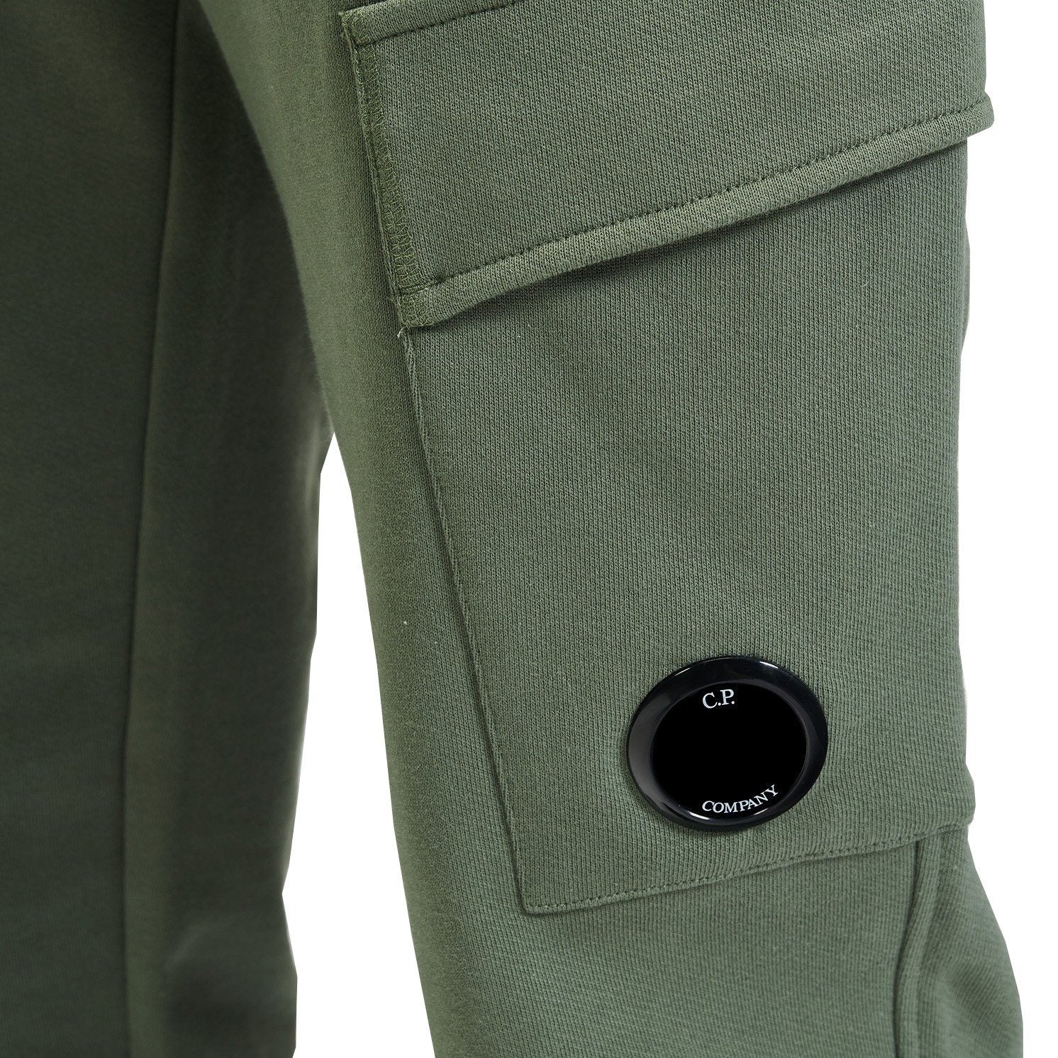 CP Company Khaki Lens Sweatpants for Men - Comfortable Casual Joggers with Unique Lens Design - Perfect for Streetwear, Lounge & Outdoor Activities