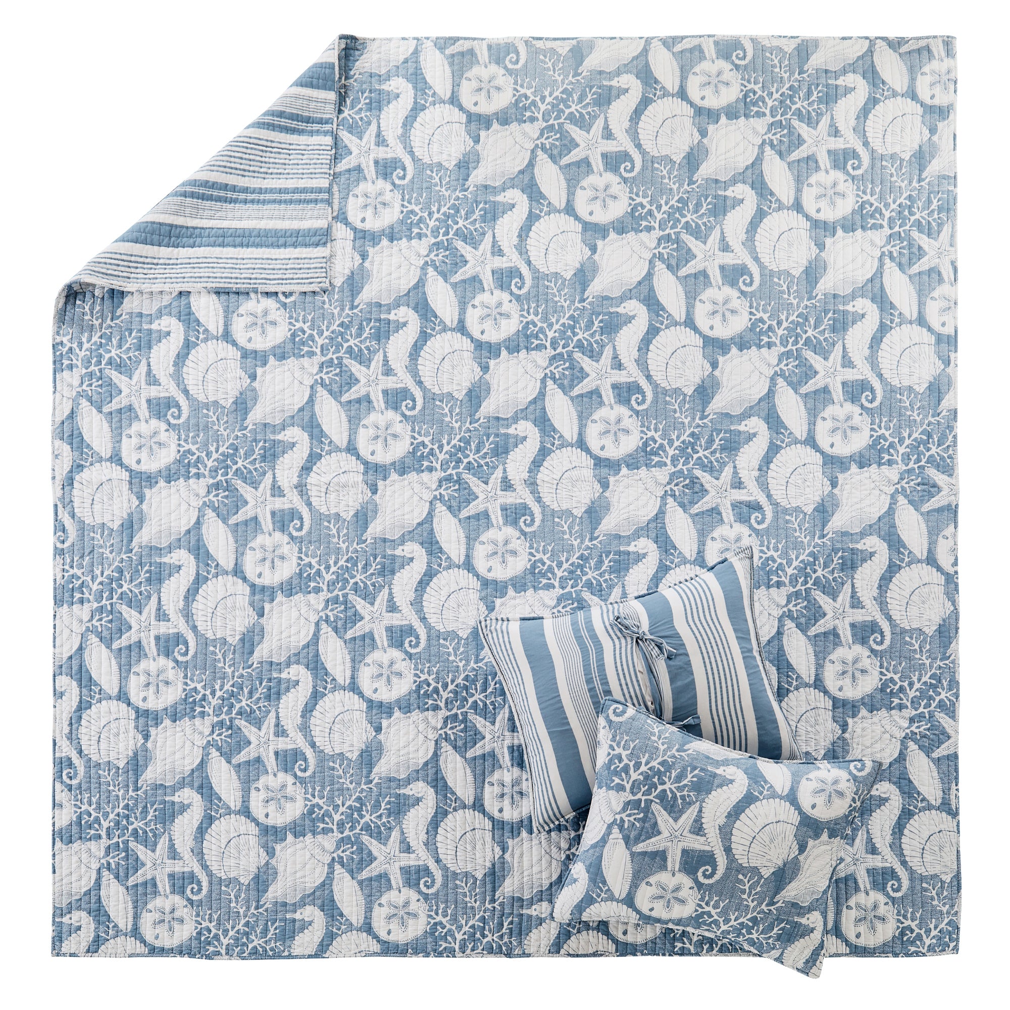 Stillwater Quilt Set - Queen Size Bedding, Soft Microfiber Comforter with Matching Pillow Shams, Lightweight & Breathable - Perfect for Cozy Bedrooms, Guest Rooms & Dorm Decor
