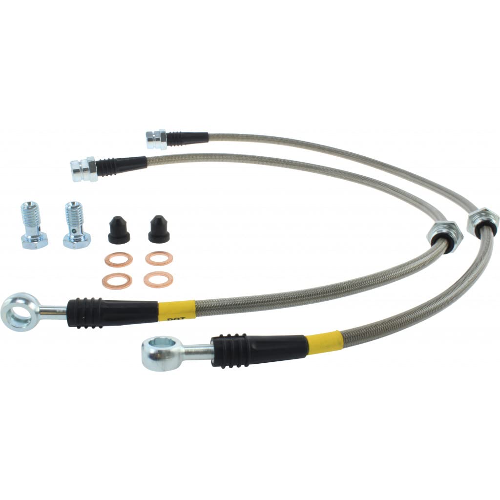 StopTech Stainless Steel Front Brake Line Kit for 2015-2018 Audi Q3 Quattro | 950.33015 | Enhanced Performance & Durability for Street & Track Driving