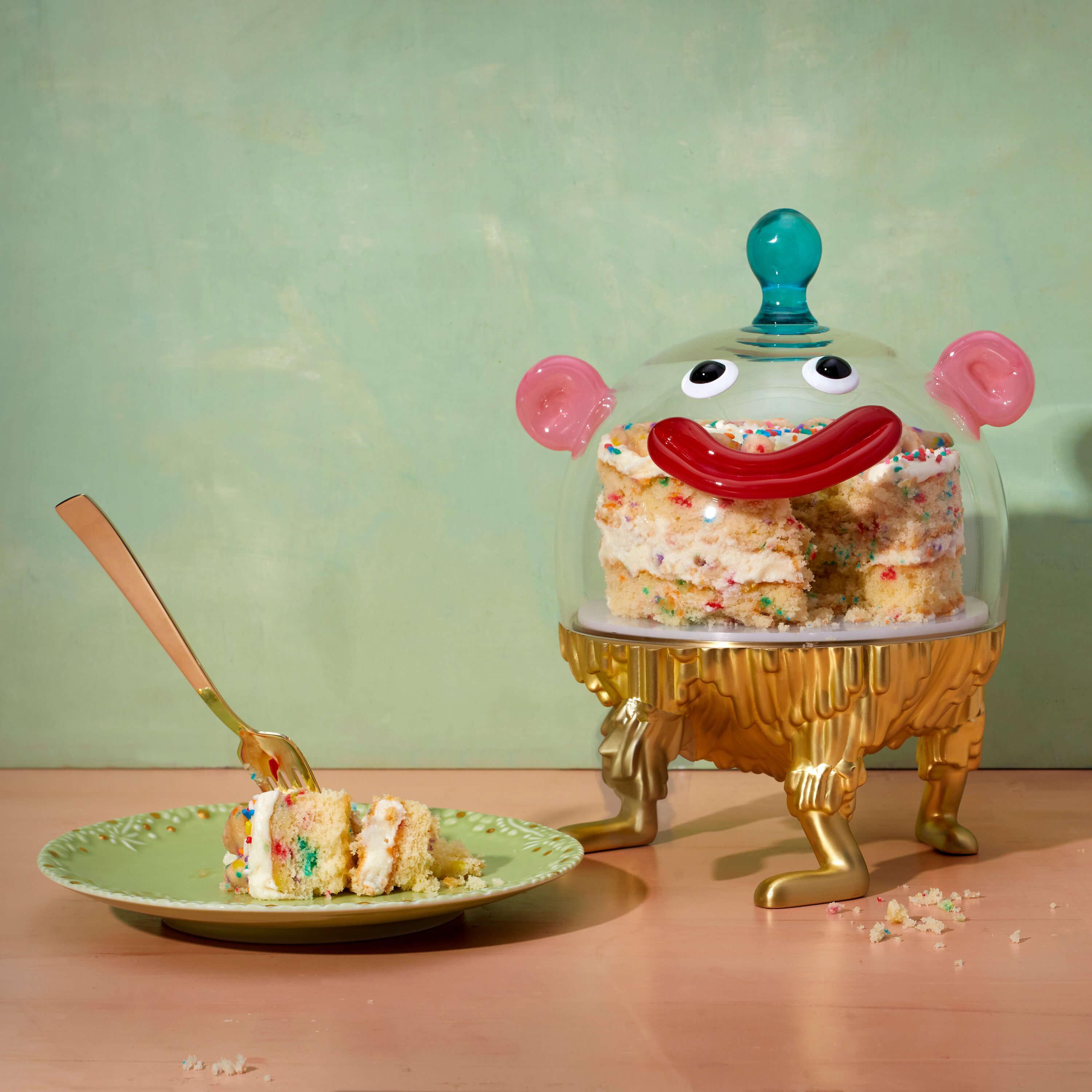 Haas Fox Small Cake Stand - Elegant Dessert Display for Weddings, Parties & Home Decor