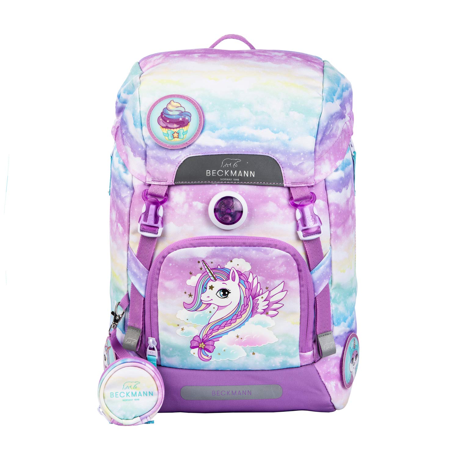 Classic 22L Unicorn Backpack for School, Travel & Outdoor Adventures - Lightweight Durable Daypack for Women & Teens