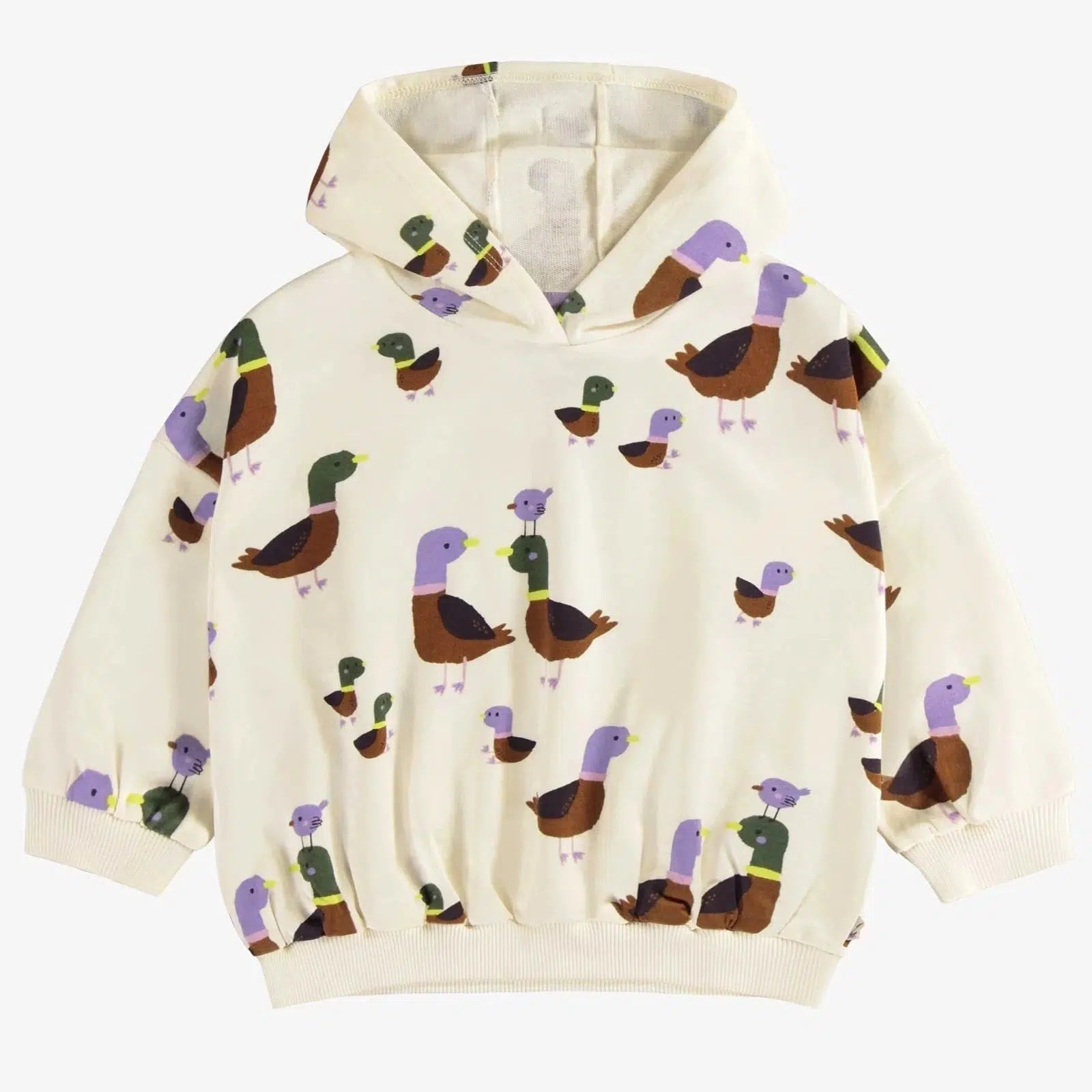 Mini Mouse Hoodie with Duck Print - Cute Cartoon Animal Sweatshirt for Kids & Teens - Perfect for Casual Wear, School, and Playdates