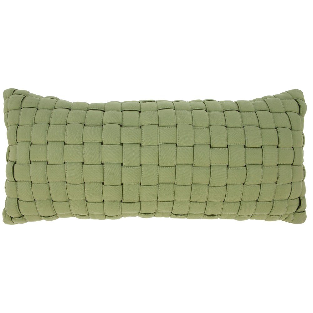 Hatteras Hammocks B-Weave-LTGR Soft Weave Hammock Pillow - Light Green Outdoor Lounge Cushion for Patio, Backyard & Beach Relaxation