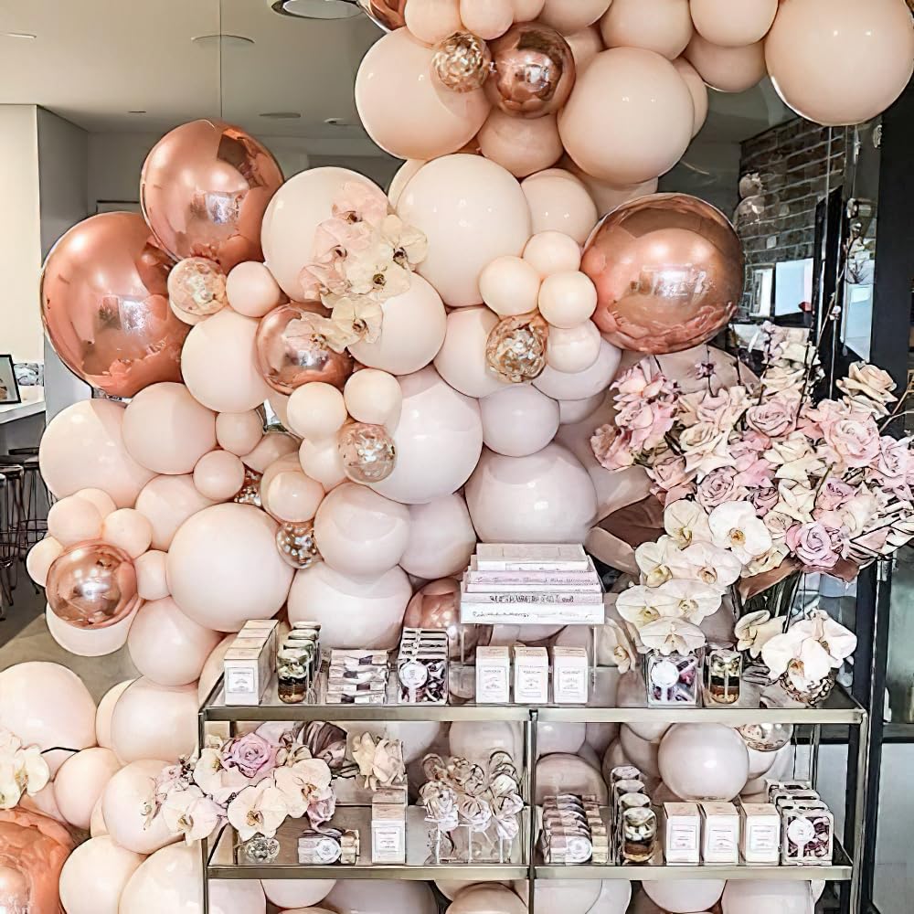 50 Pack Pastel Orange Balloons 12 Inch - Peach Balloons for Balloon Garland, Arch, Party Decorations, Birthday, Baby Shower, Wedding, Graduation - Perfect for Indoor/Outdoor Events & DIY Decor