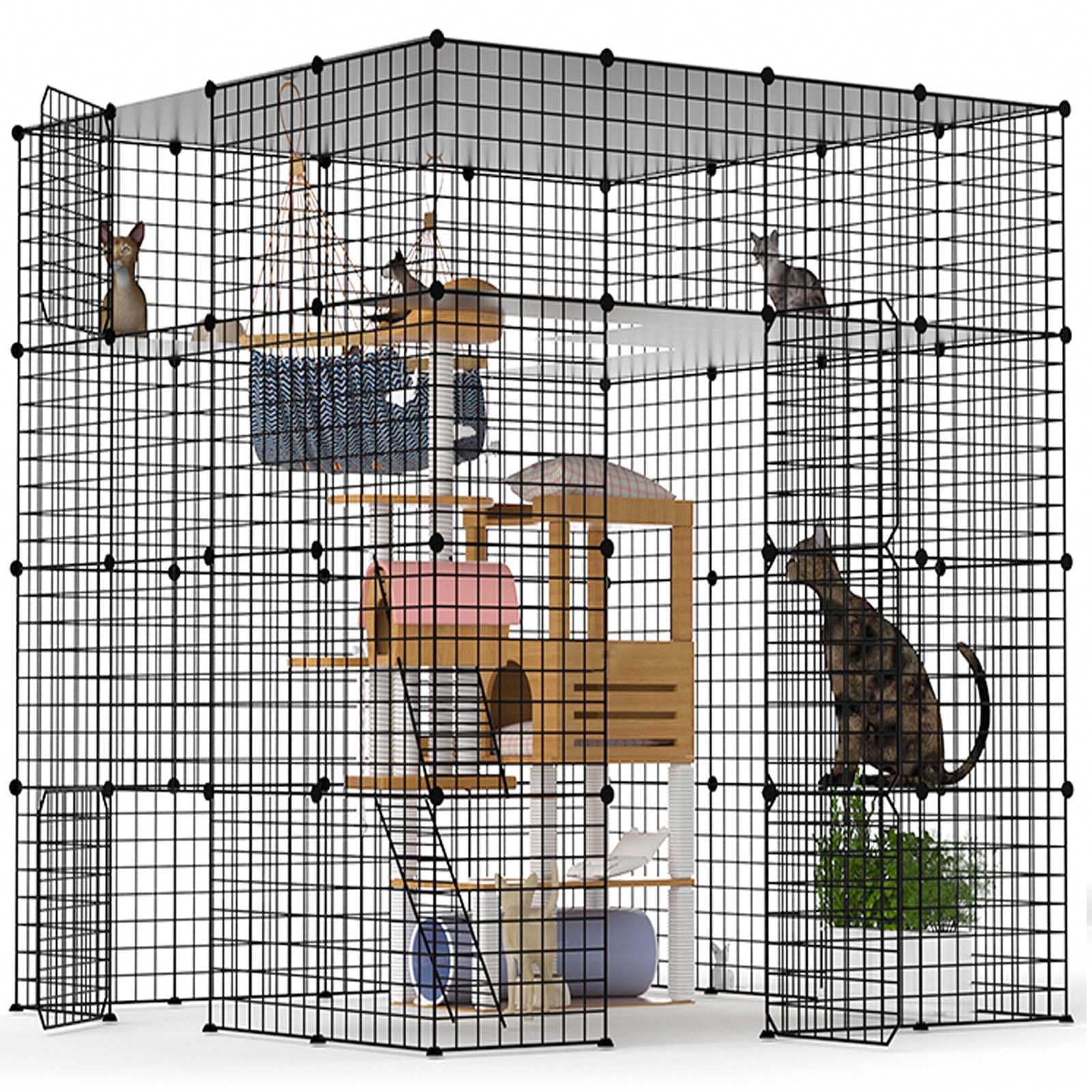 JYEARN Large Cat Cage Indoor - 55