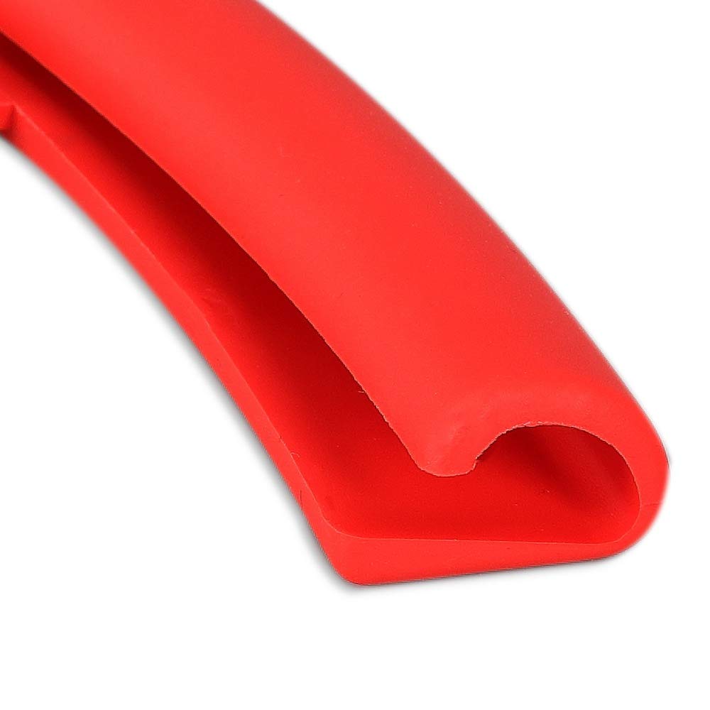 MOTO4U Motorcycle Rim Protector - Red Wheel Rim Saver Guard for Tire Changer, Prevents Scratches & Damage (Fits Most Bike Rims) - Perfect for DIY Tire Changes & Motorcycle Maintenance