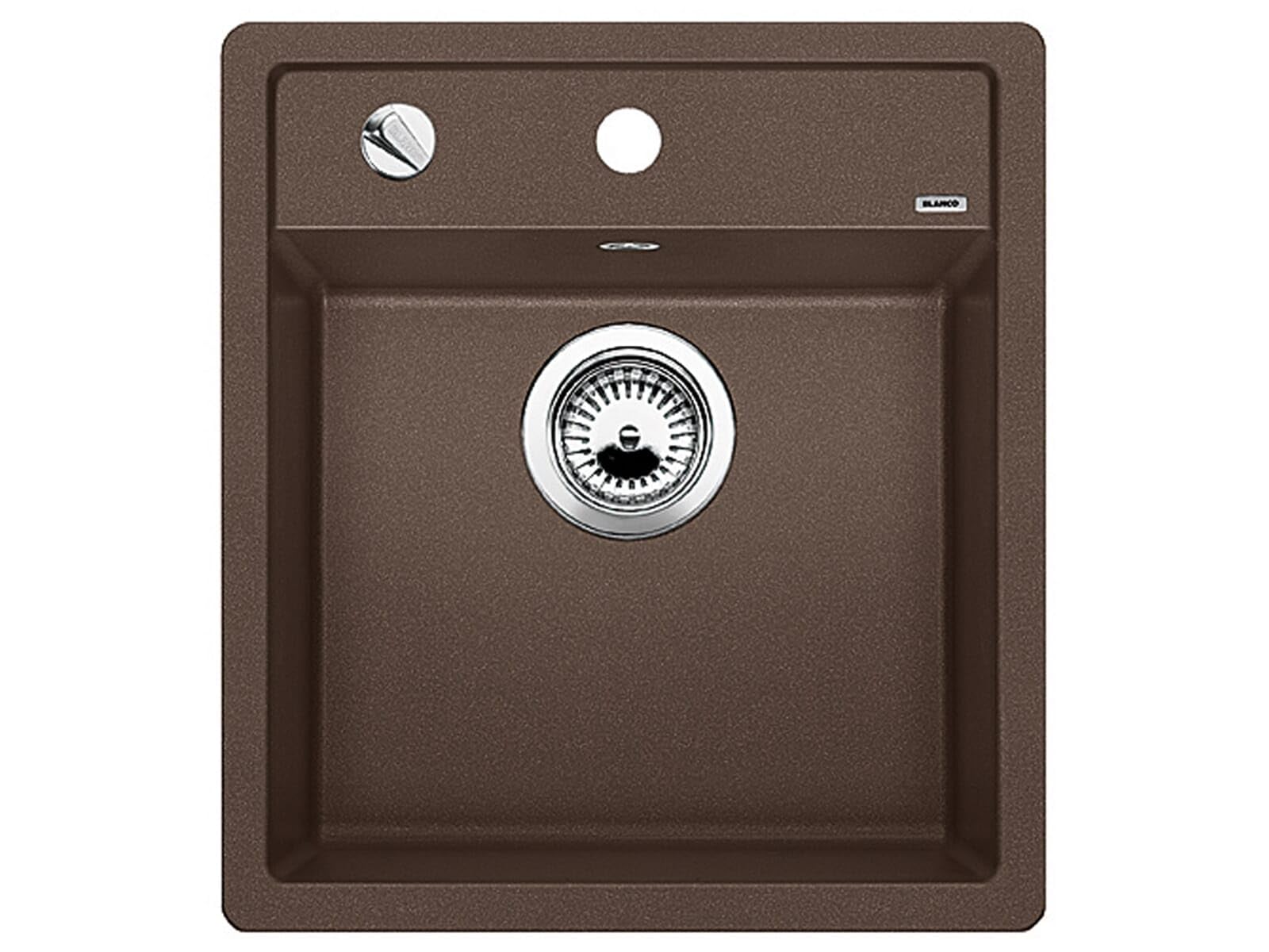 BLANCO 517165 Dalago Undermount Kitchen Sink 45cm - Coffee Brown Stainless Steel for Modern Cabinets | Perfect for Small Kitchens & Coffee Bars
