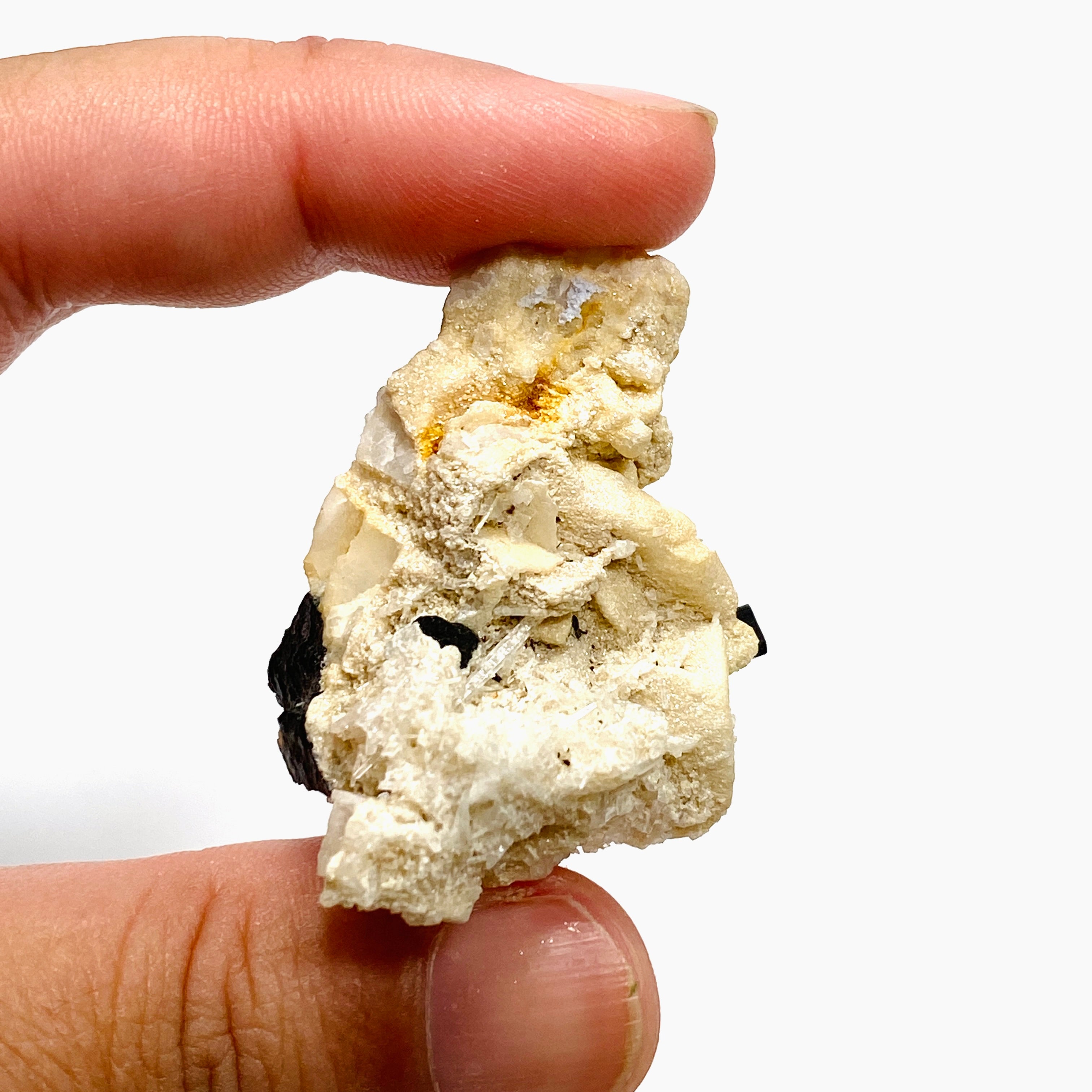 Natural Black Tourmaline Crystal Specimen - Raw Healing Stone for Energy Protection & Grounding - Perfect for Meditation, Reiki, Home Decor & Mineral Collection (BTS 06)