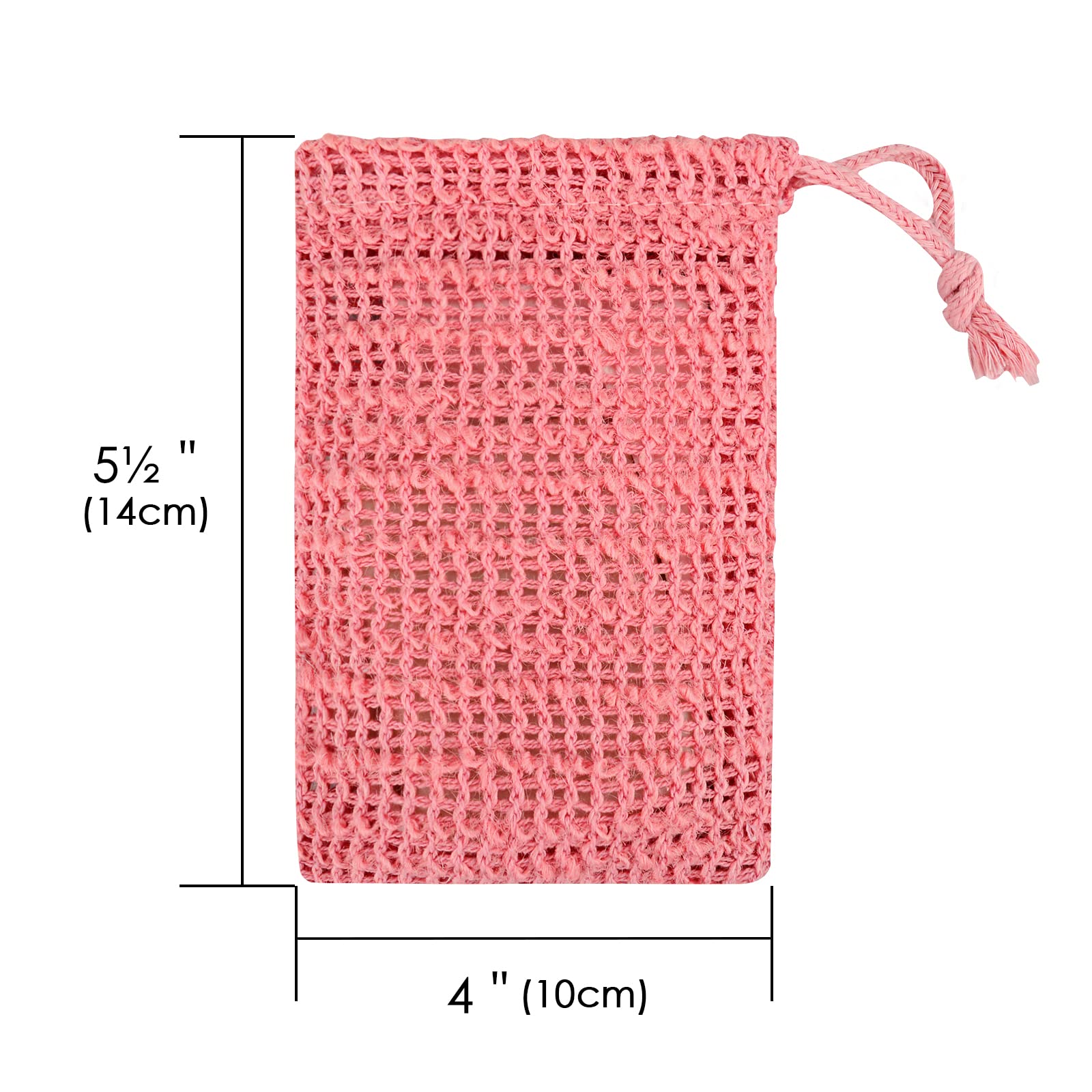 Linkidea 10-Pack Exfoliating Soap Bags - Bulk Flax Soap Savers with Drawstring, Body Scrubber & Soap Holder for Bath & Shower | Eco-Friendly Exfoliator for Gentle Skin Cleansing & Spa Experience