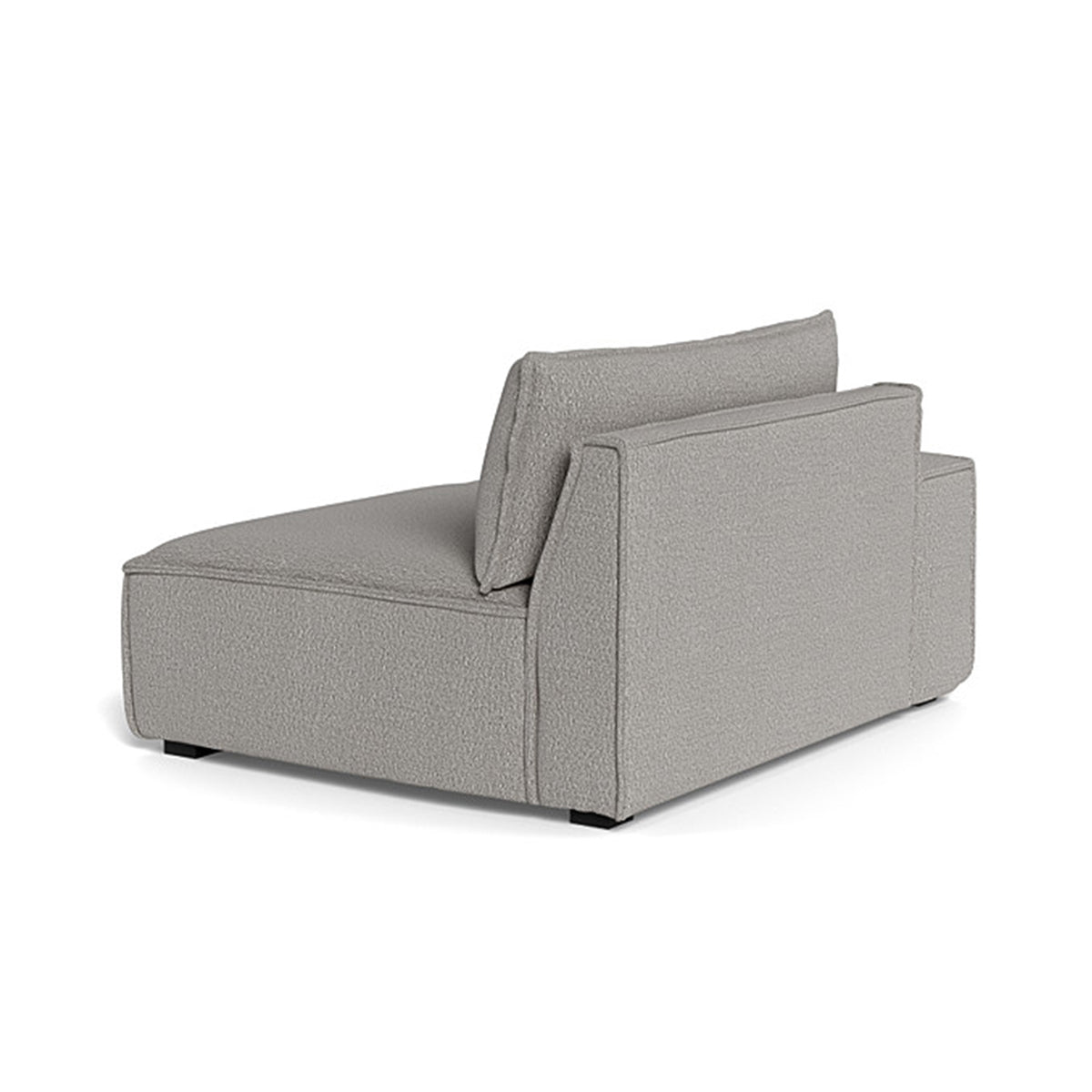 Daphne Boucle 1-Seater Left Arm Modular Sofa - Modern Compact Loveseat for Small Spaces, Apartments & Cozy Living Rooms