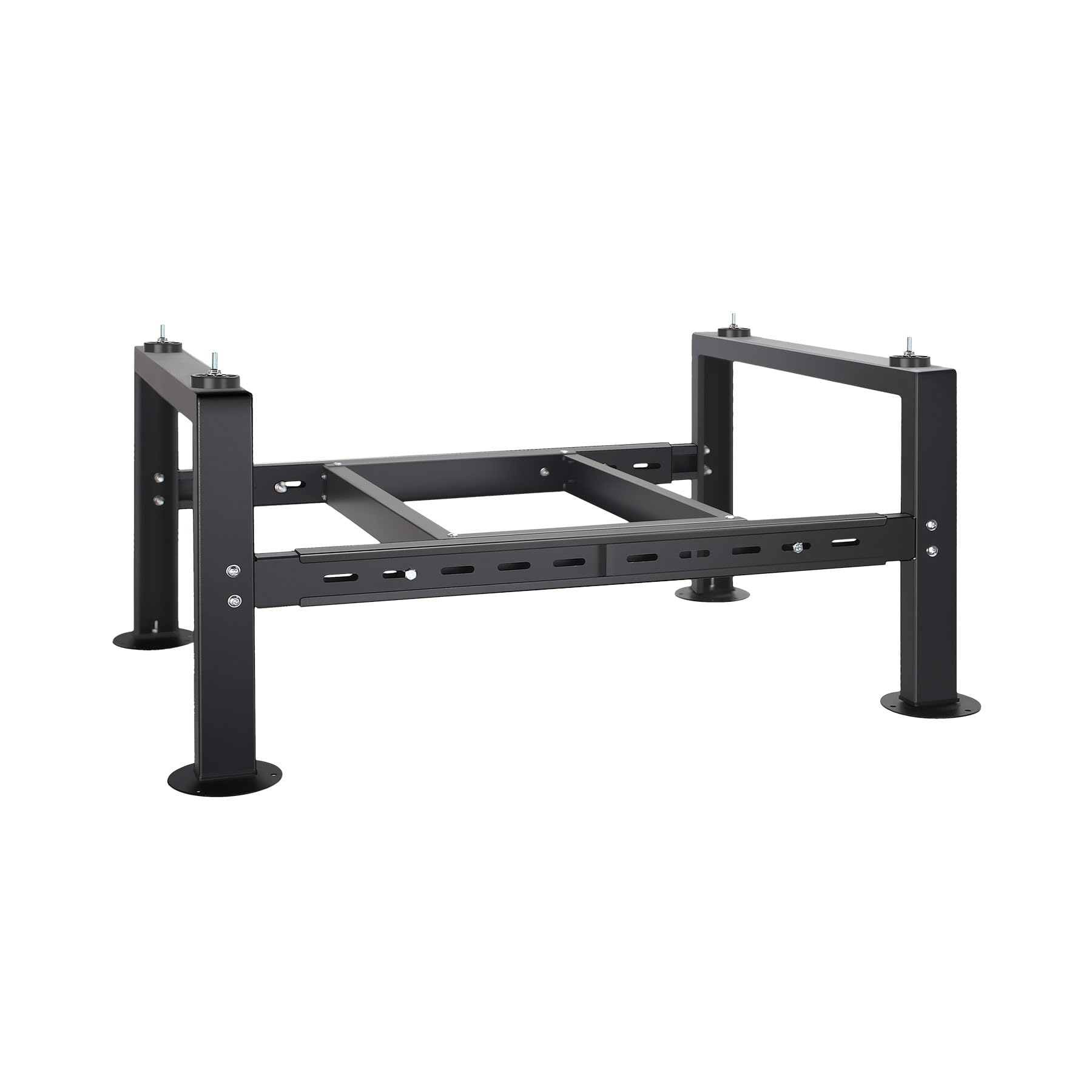 Heavy Duty Adjustable Mini Split AC Stand - 14in Height, 29.5-45.3in Length for 24000-60000 BTU Air Conditioners & Heat Pumps | Outdoor Condenser Support for Home & Commercial HVAC Systems