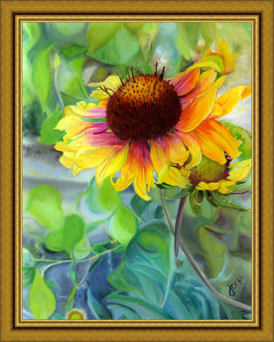 Vibrant Indian Blanket Flower Large Wall Art - Handmade Boho Decor for Living Room, Bedroom & Office