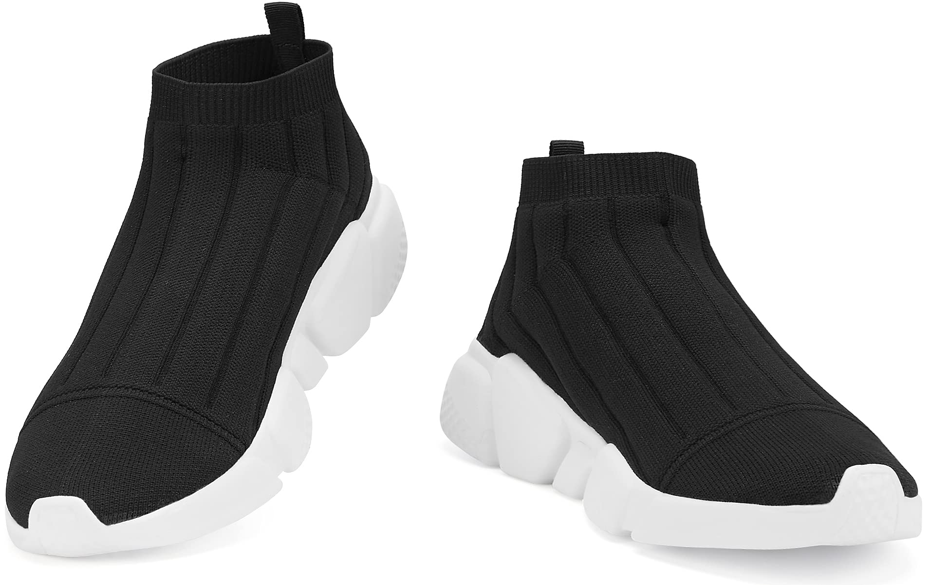 Santiro Men's Breathable Slip-On Sneakers - Lightweight Running, Walking & Gym Shoes for Men - Perfect for Workouts, Casual Wear & Daily Activities