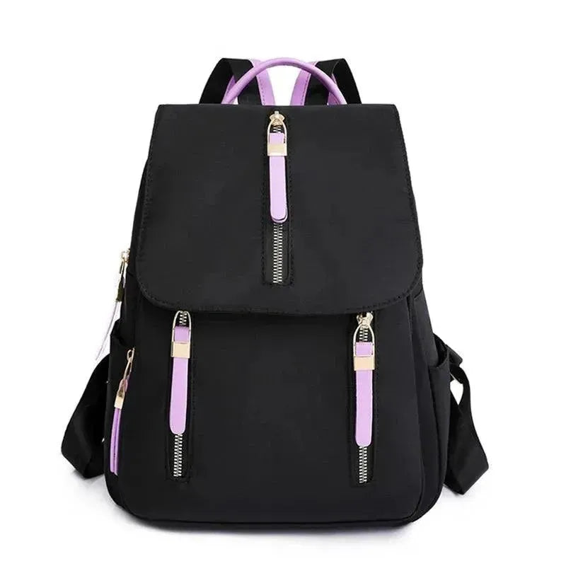 Stylish Nylon Women's Backpack - Lightweight Durable Travel Bag for Work, School & Outdoor Adventures | Water-Resistant Laptop Backpack with USB Charging Port