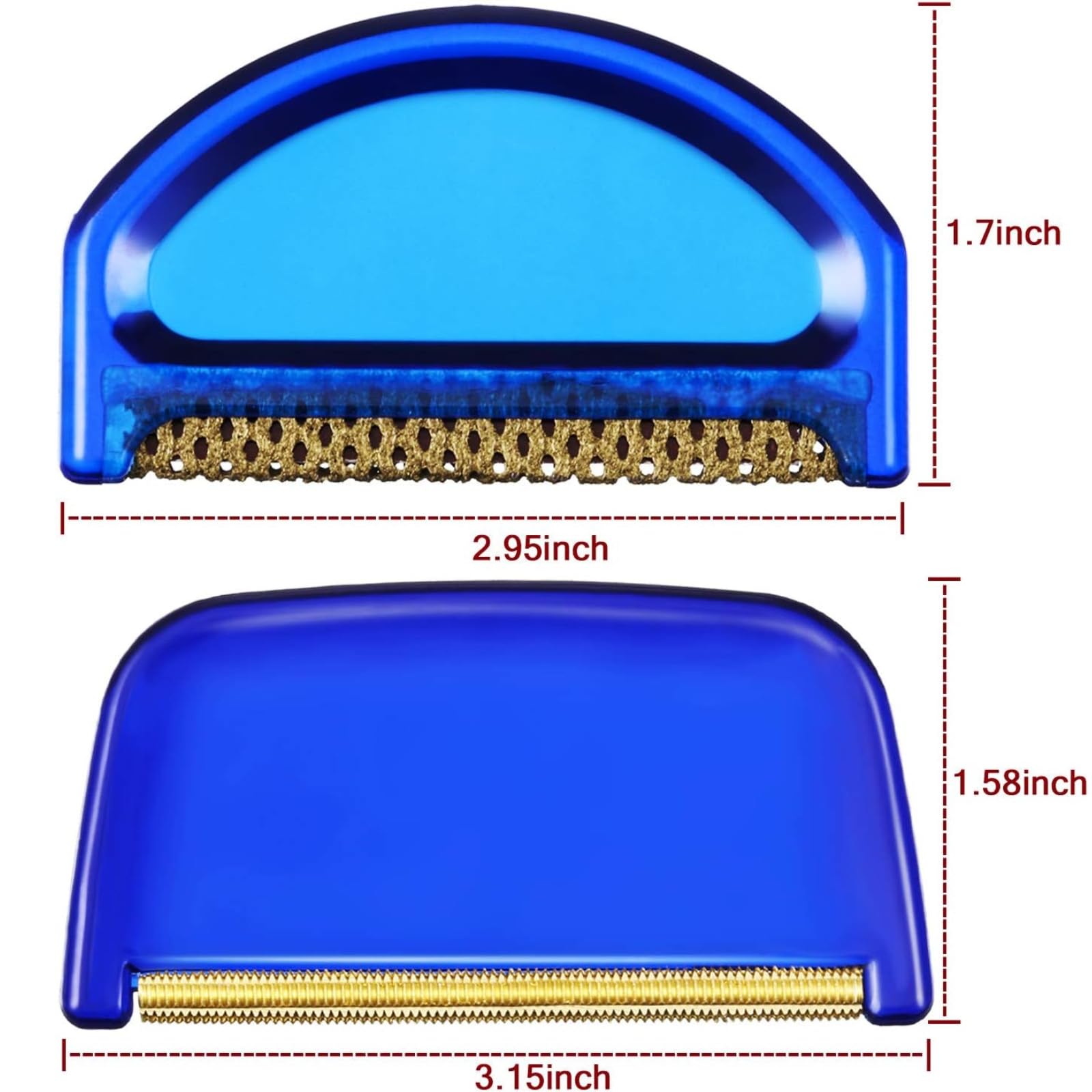 2 Pack Cashmere & Wool Sweater Combs and Fabric Shaver - Multi-Fabric Lint Remover for Clothes, Sweaters, Coats - Remove Pills, Fuzz & Lint - Perfect for Home, Travel & Laundry Care