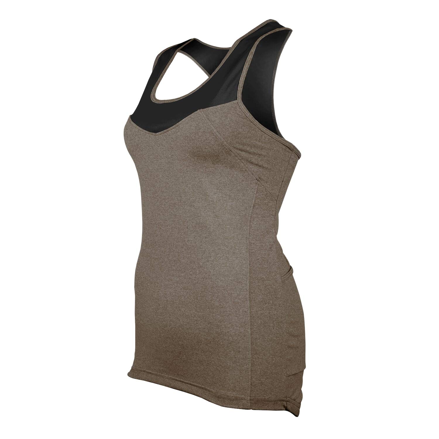 Women's Breathable Racerback Tank Top for Cycling & Running - Moisture Wicking Activewear with Side Pockets - Perfect for Gym Workouts & Outdoor Sports