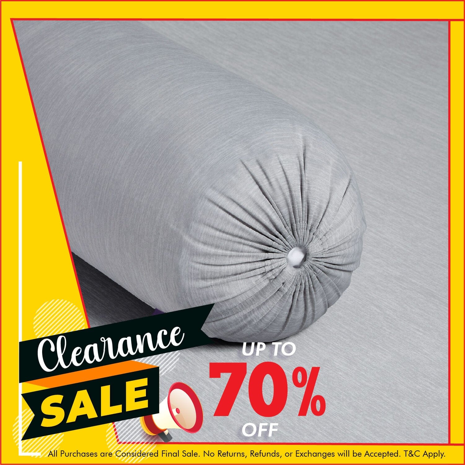 Holy Sheets™ Chalky Bolster Case - Premium Pillow Protector for Sofa & Bed - Waterproof & Hypoallergenic for Home, Office & Travel Use