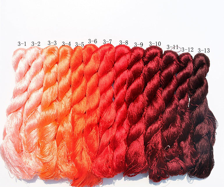 400m Suzhou Embroidery Mulberry Silk Thread (Color 003a) - Premium Hand Embroidery Thread for DIY Crafts, Needlework & Traditional Chinese Embroidery Projects