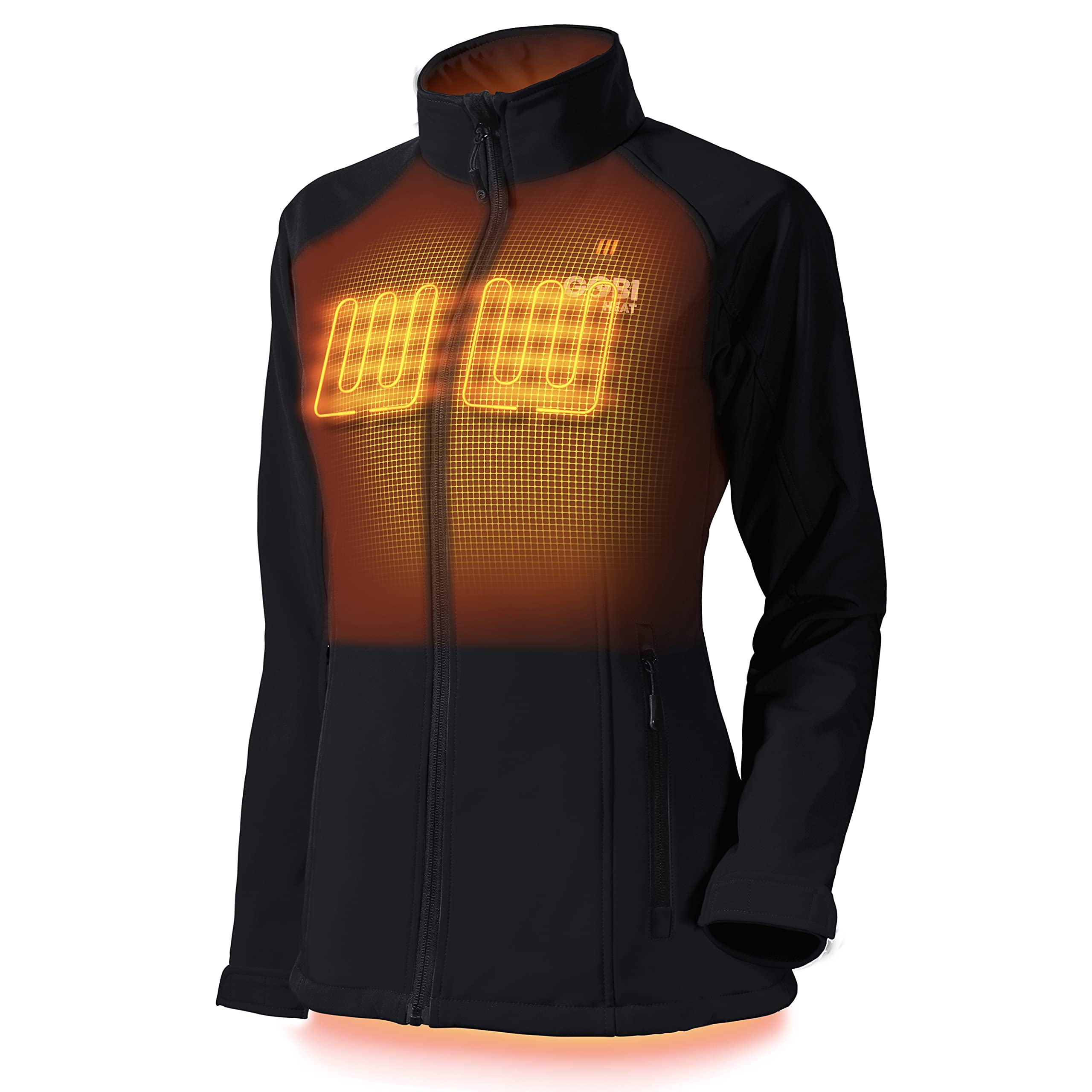 Sahara Women's Heated Jacket with 10-Hour Battery & USB Charger | Machine Washable Winter Coat for Outdoor Activities, Hiking, and Cold Weather Commuting