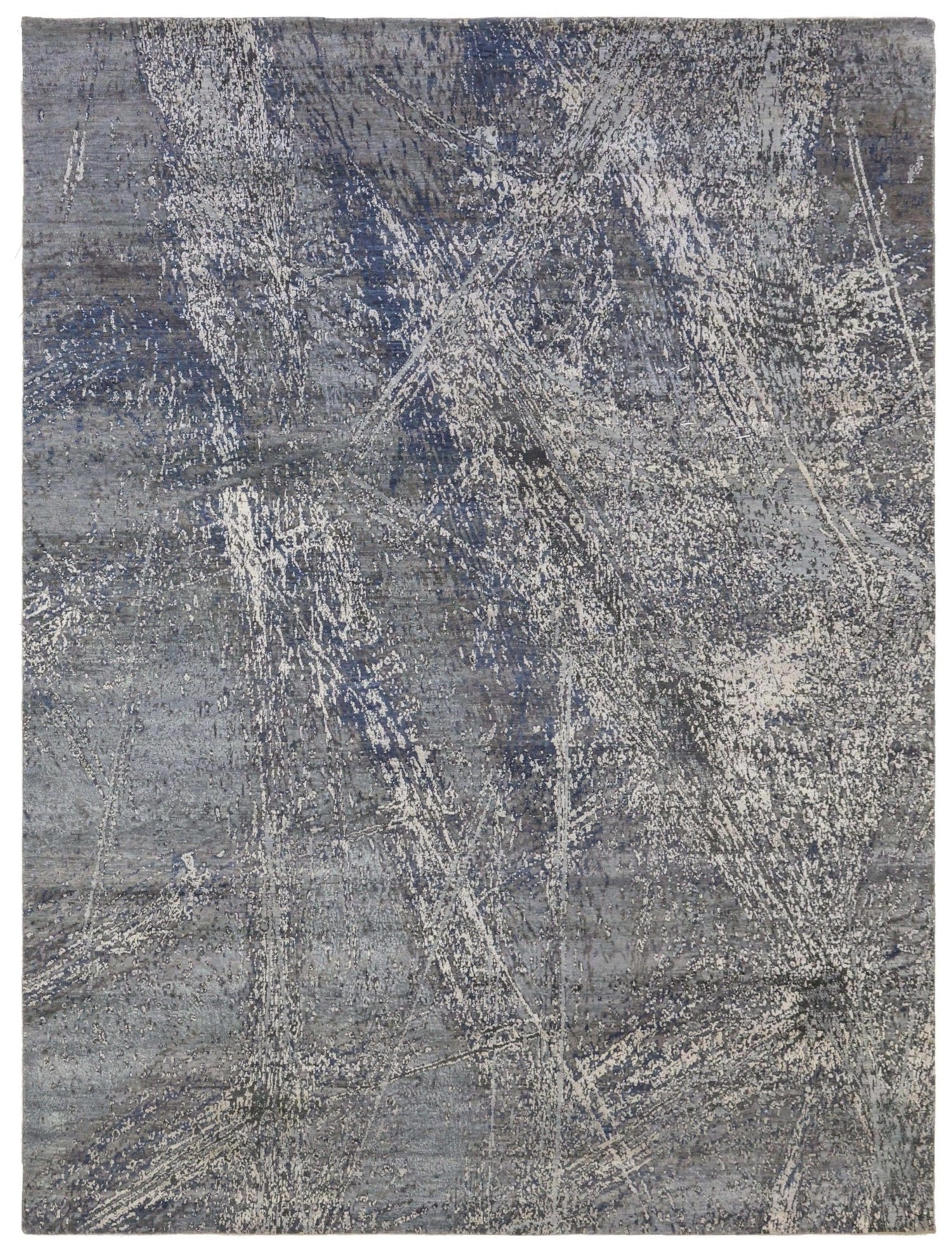 Handwoven Abstract Expressway Contemporary Area Rug J73610 - Perfect for Living Room, Bedroom, or Office Decor